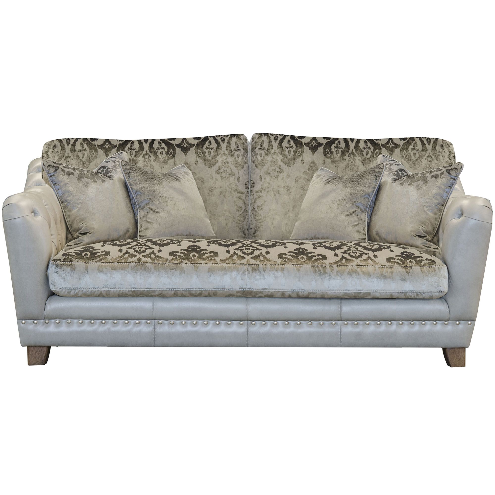 Alexander & James Hermes 3 Seater Standard Back Sofa Fabric Option 1