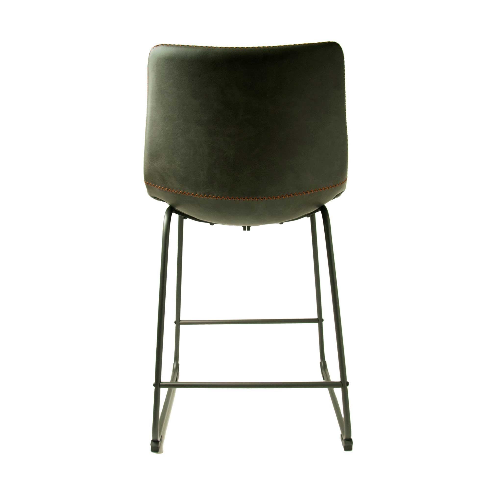 Cooper High Bar Stool Faux Leather Tan Meubles