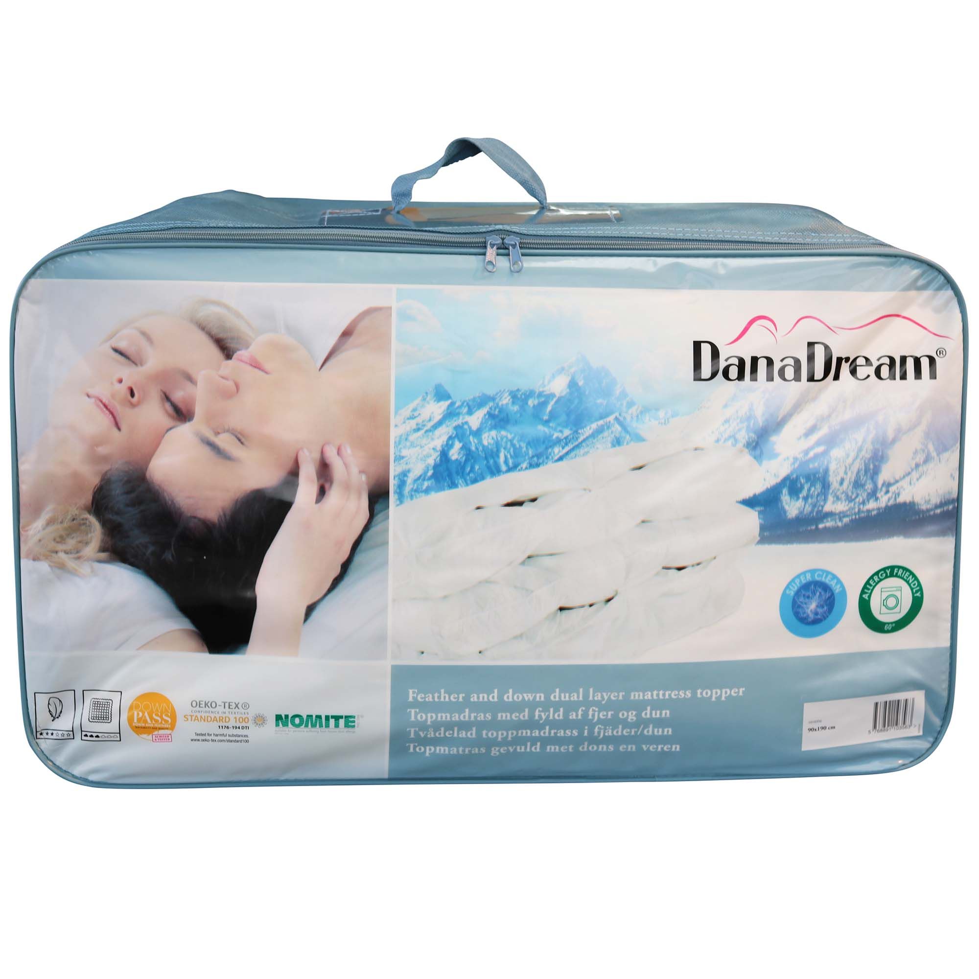 DanaDream Classic Duck Feather & Down Mattress Topper Mattress
