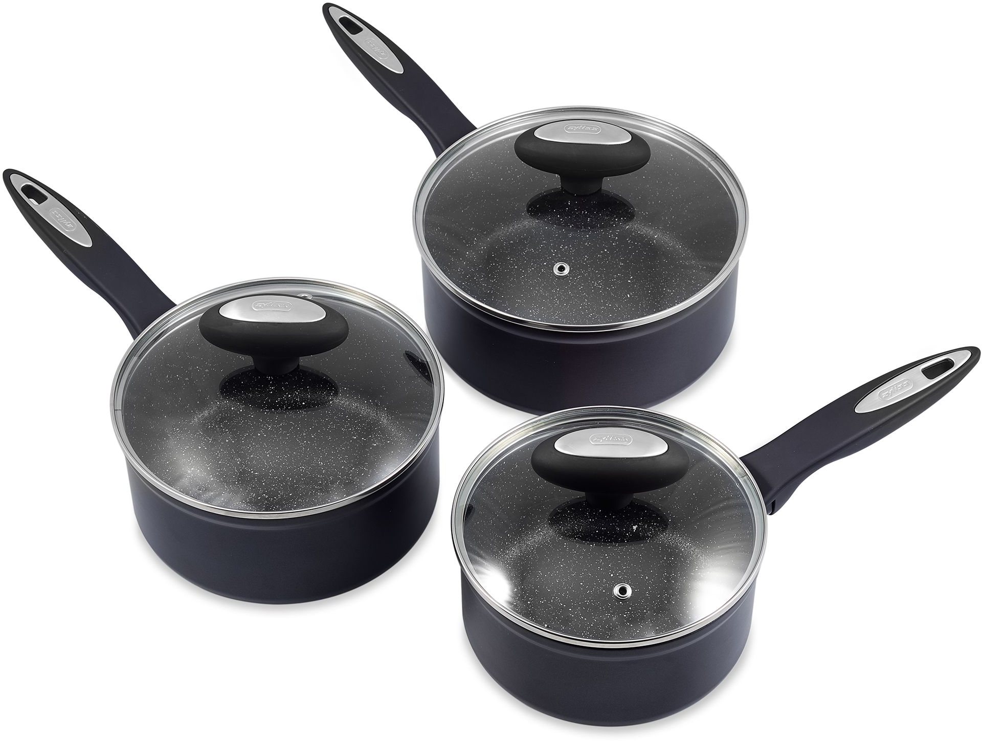 Zyliss Cook Ultimate 3 Piece Saucepan Set Meubles