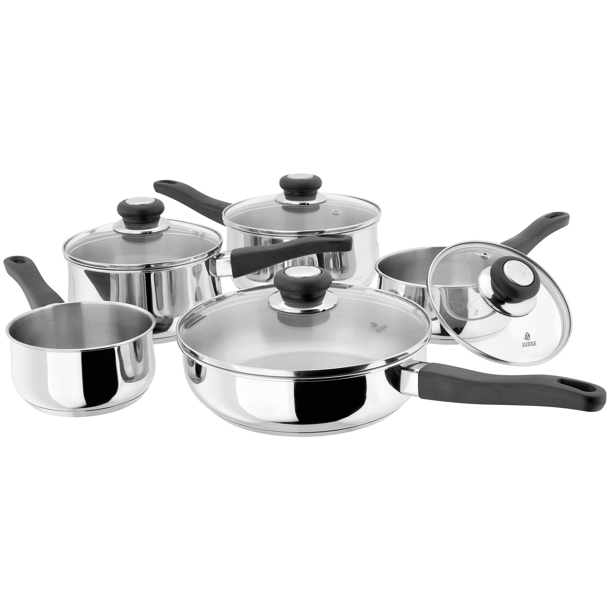 Judge Vista 5 Piece Set Saucepans & Saucepan Sets Meubles