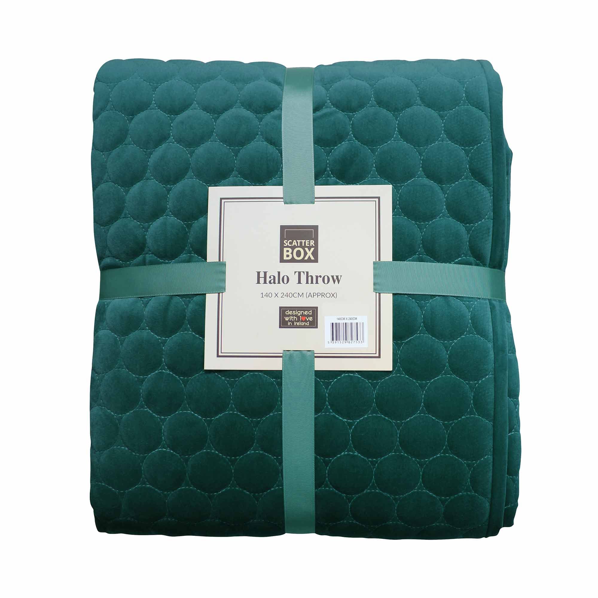 Scatterbox Scatter Box Halo Throw 140cm x 140cm Teal Throws Meubles