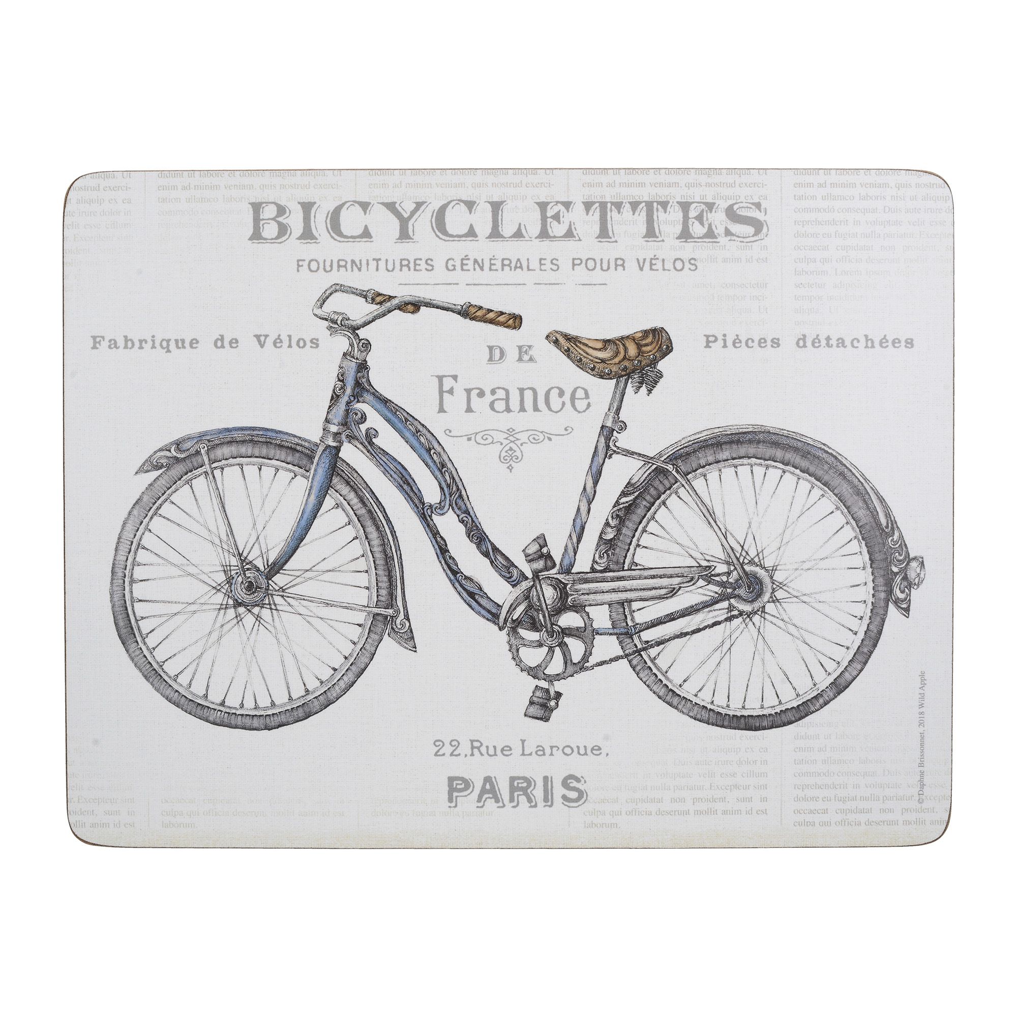 Creative Tops Bicycles Placemats (Set of 6) - Table Mats & Coasters