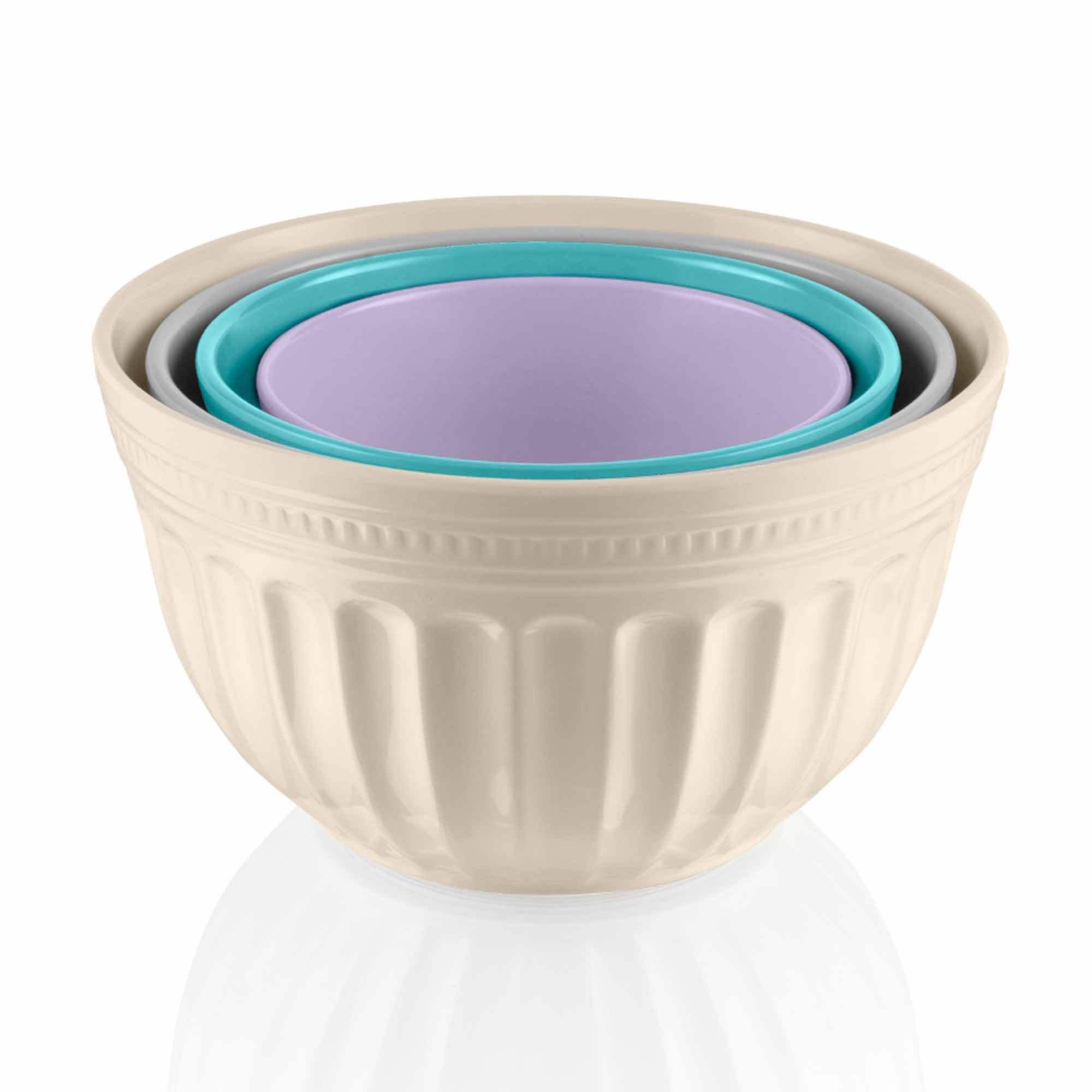 Swan Set Of 4 Large Mixing Bowls With Lids Mixing Bowls Meubles