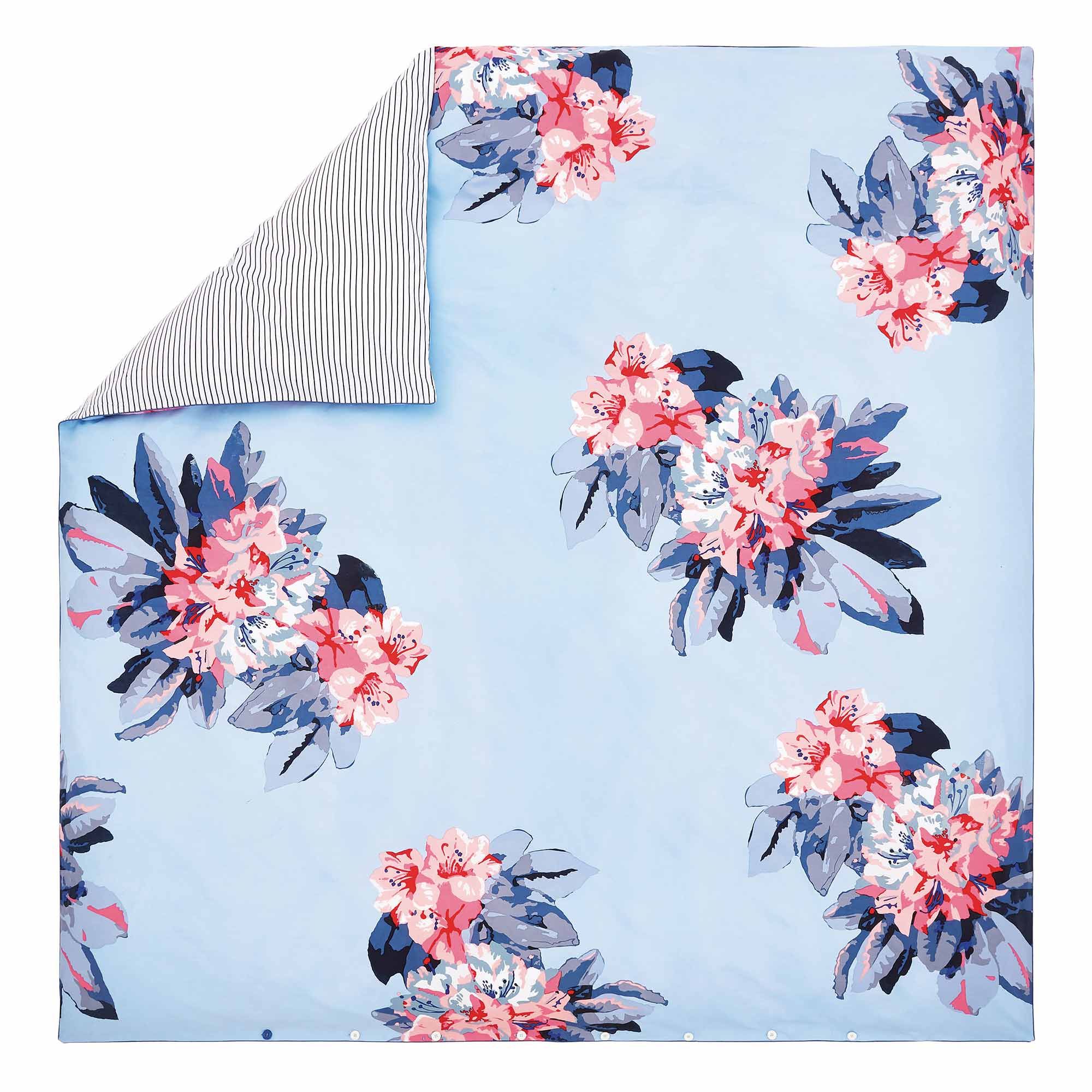 Joules Cornish Floral Reversible Duvet Cover Set Pale Blue Duvet Covers Meubles