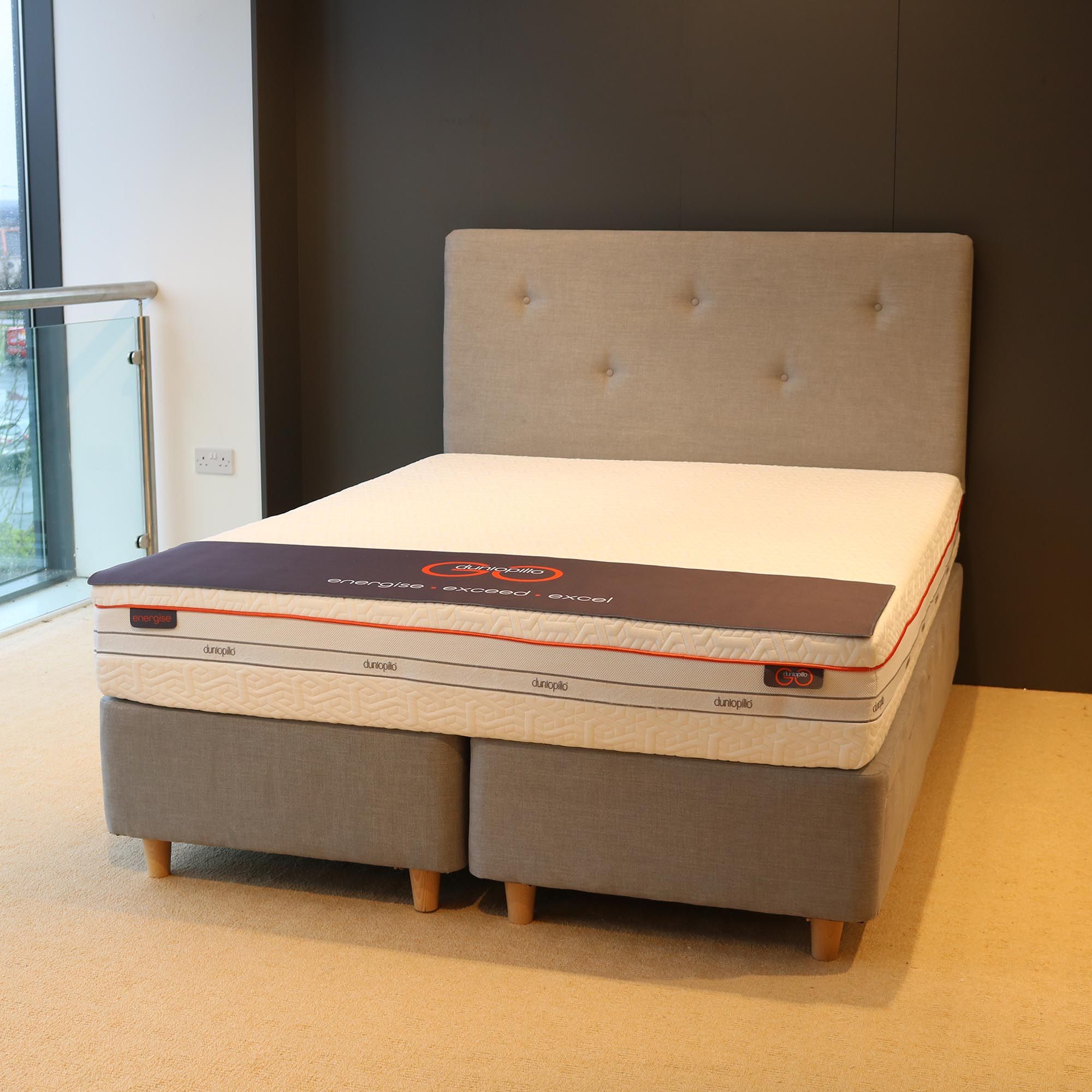 Dunlopillo Go Energise King(150cm) Divan Set & Headboard (Available in