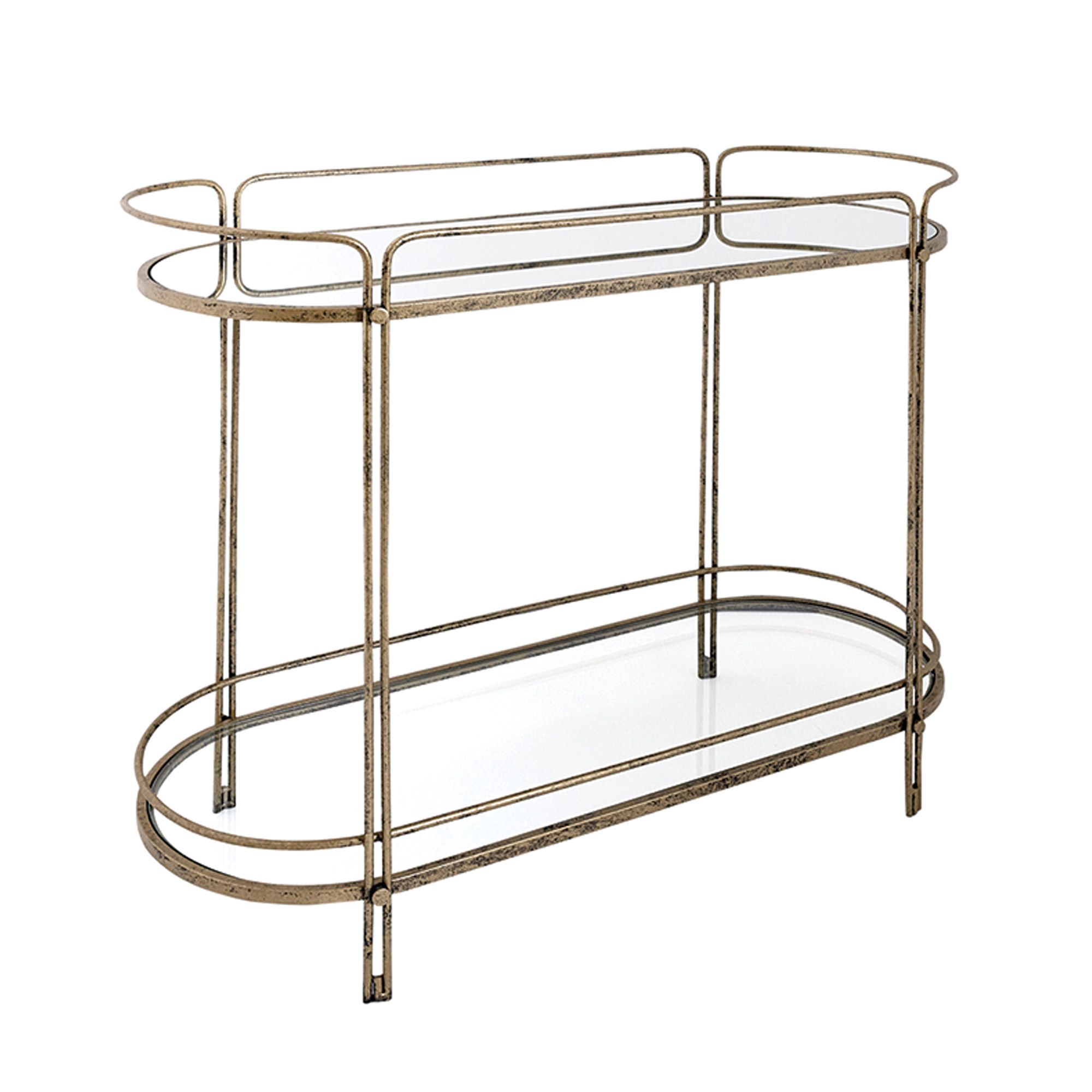 Mindy Brownes Rhianna Console Table Black & Gold Console Tables Meubles