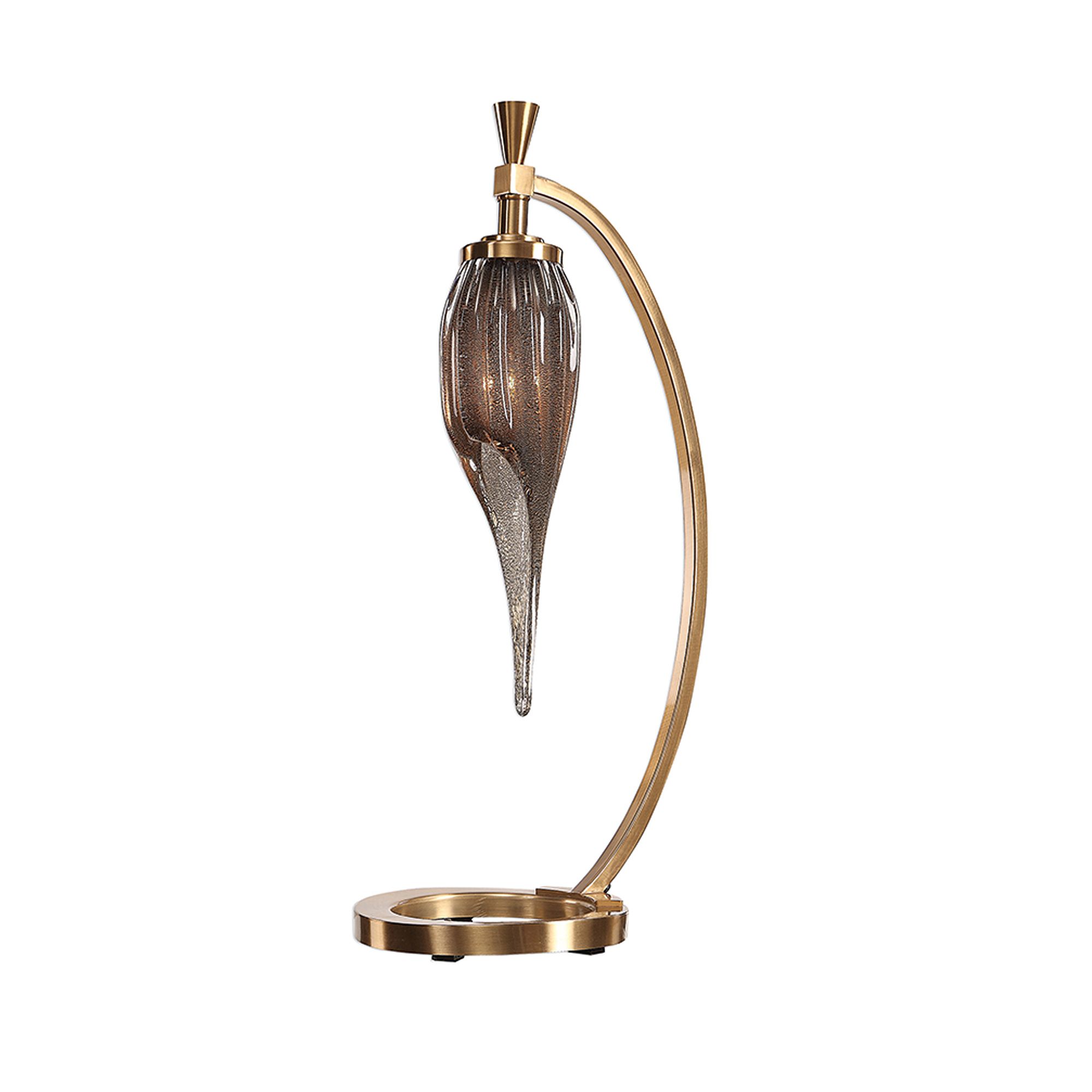 Mindy Brownes Fauna Accent Lamp Brass With Brown Glass Shade Floor
