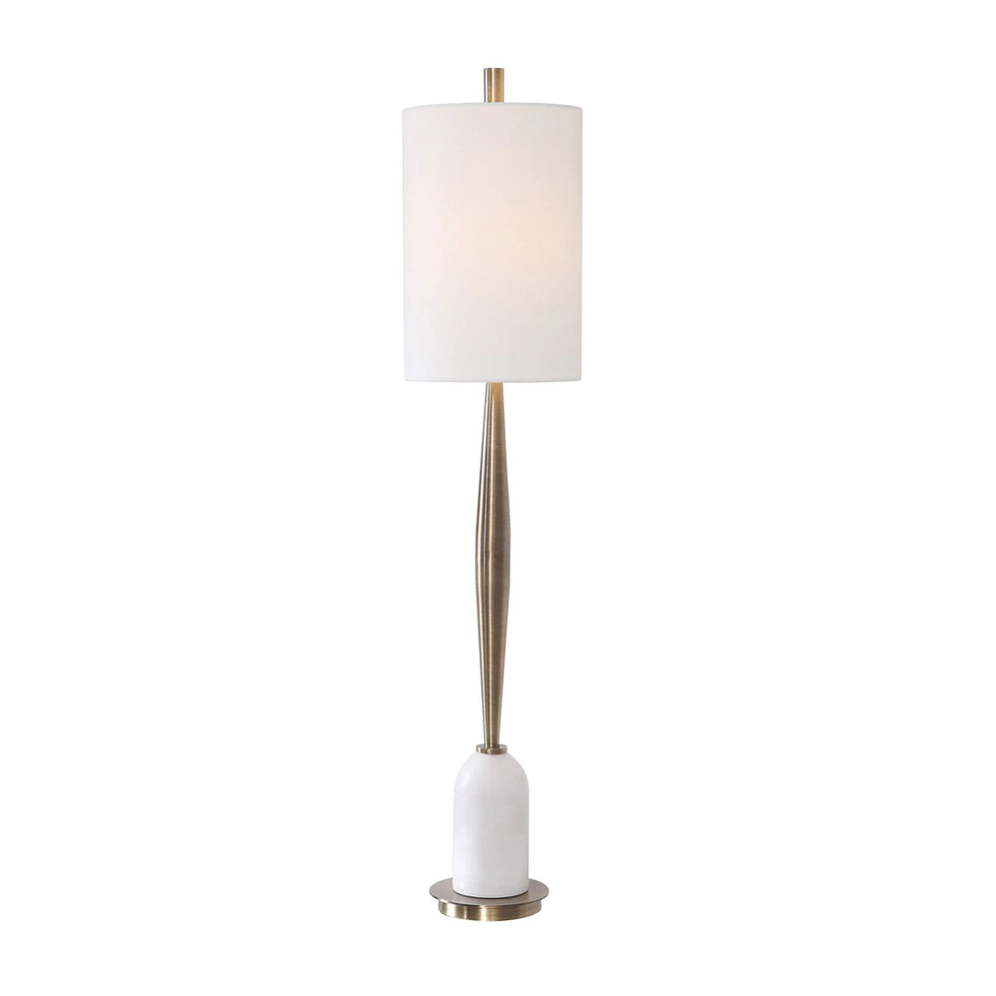 Mindy Brownes Minette Buffet Table Lamp Antique Brass With White Shade Floor Lamps Meubles Mindy Brownes Minette Buffet Table Lamp, Antique Brass Buffet Lamps