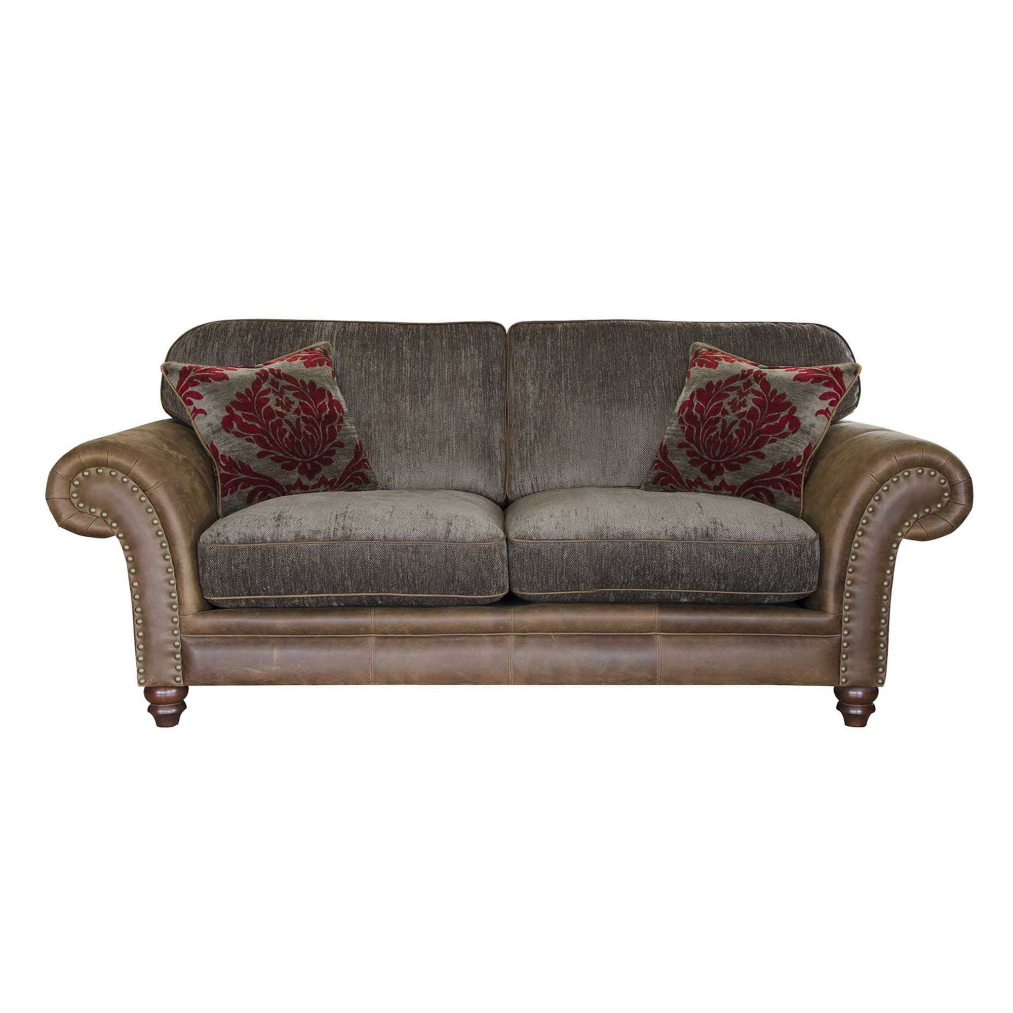 Alexander & James Hudson 2 Seater Sofa Option 1 Fabric & Leather Meubles