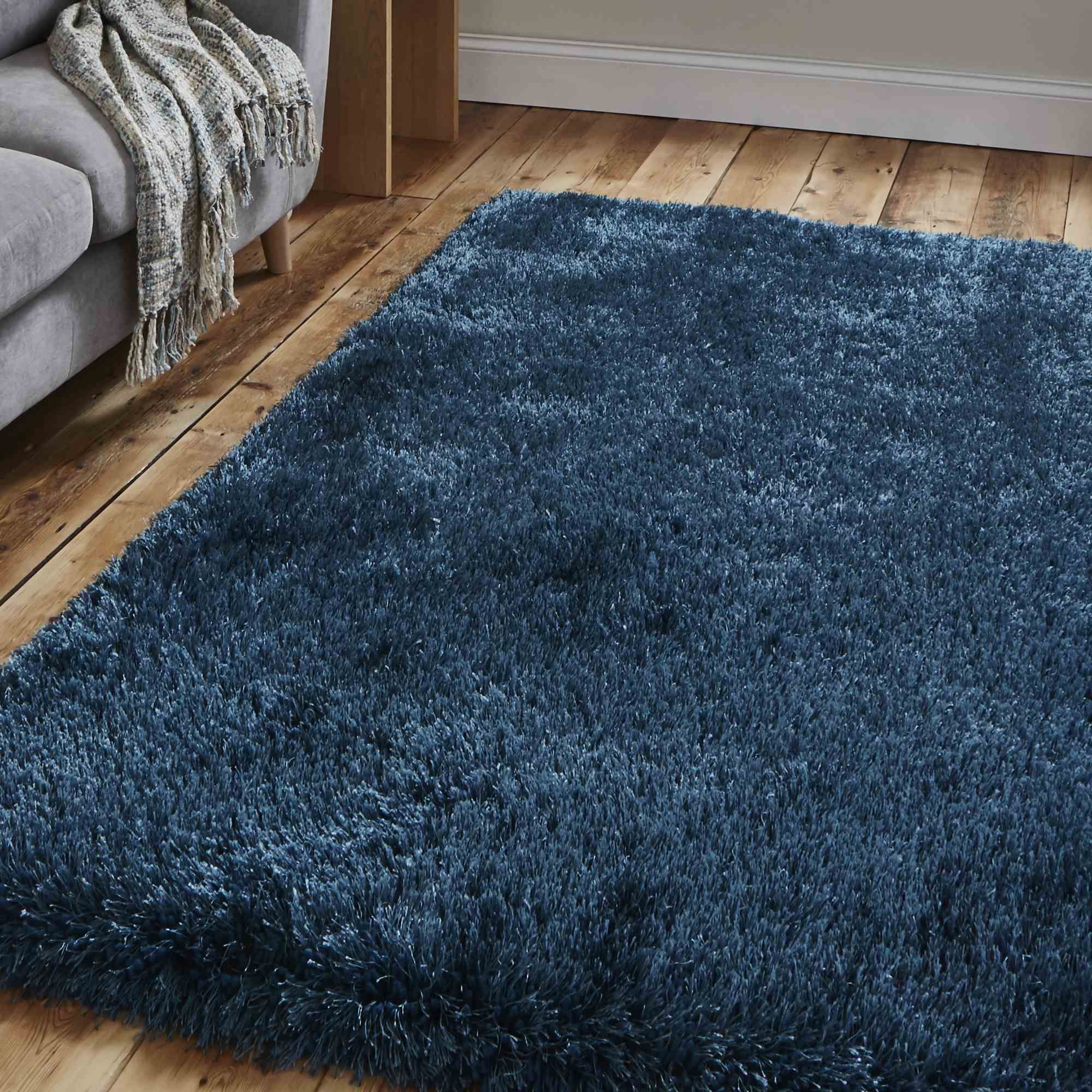 Montana Rug Steel Blue Shaggy Rugs Meubles