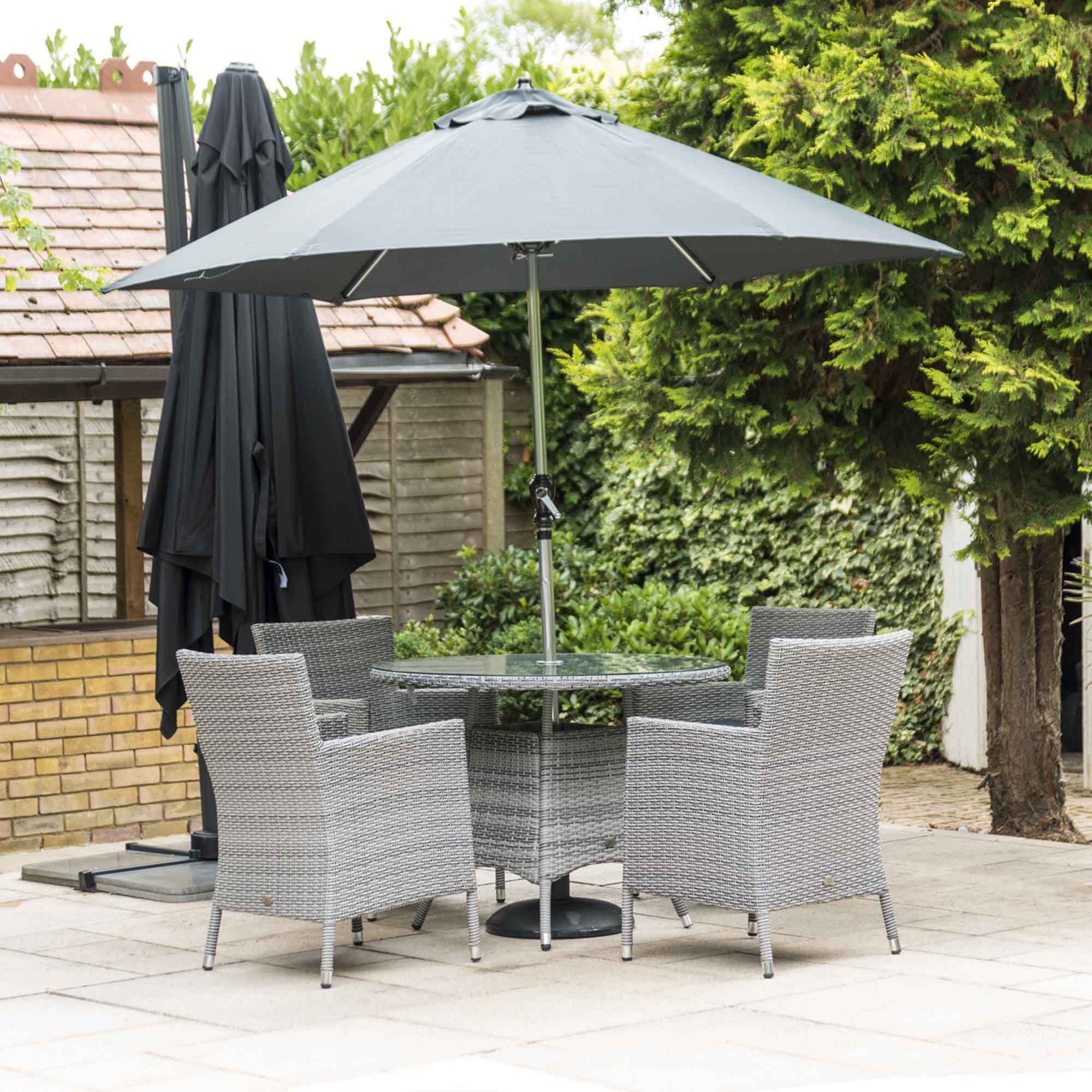 Katie Blake by Glencrest Seatex Chatsworth 4 Person Round Table Dining