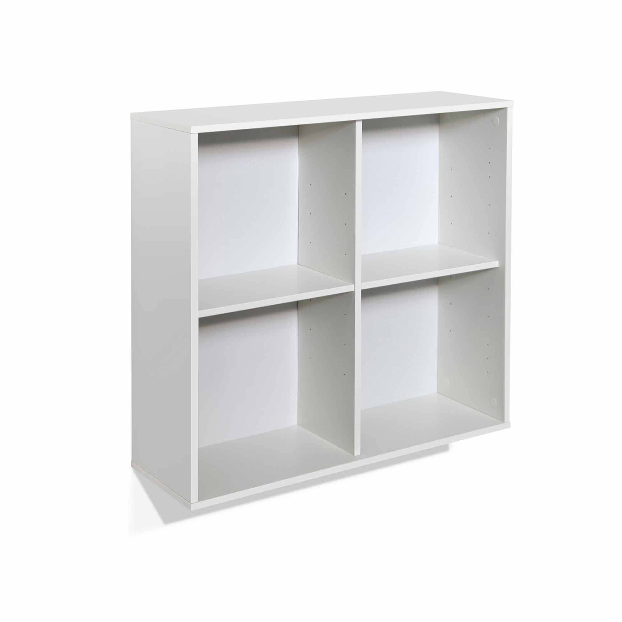Steens Boxy Low Bookcase White Bookcases Meubles