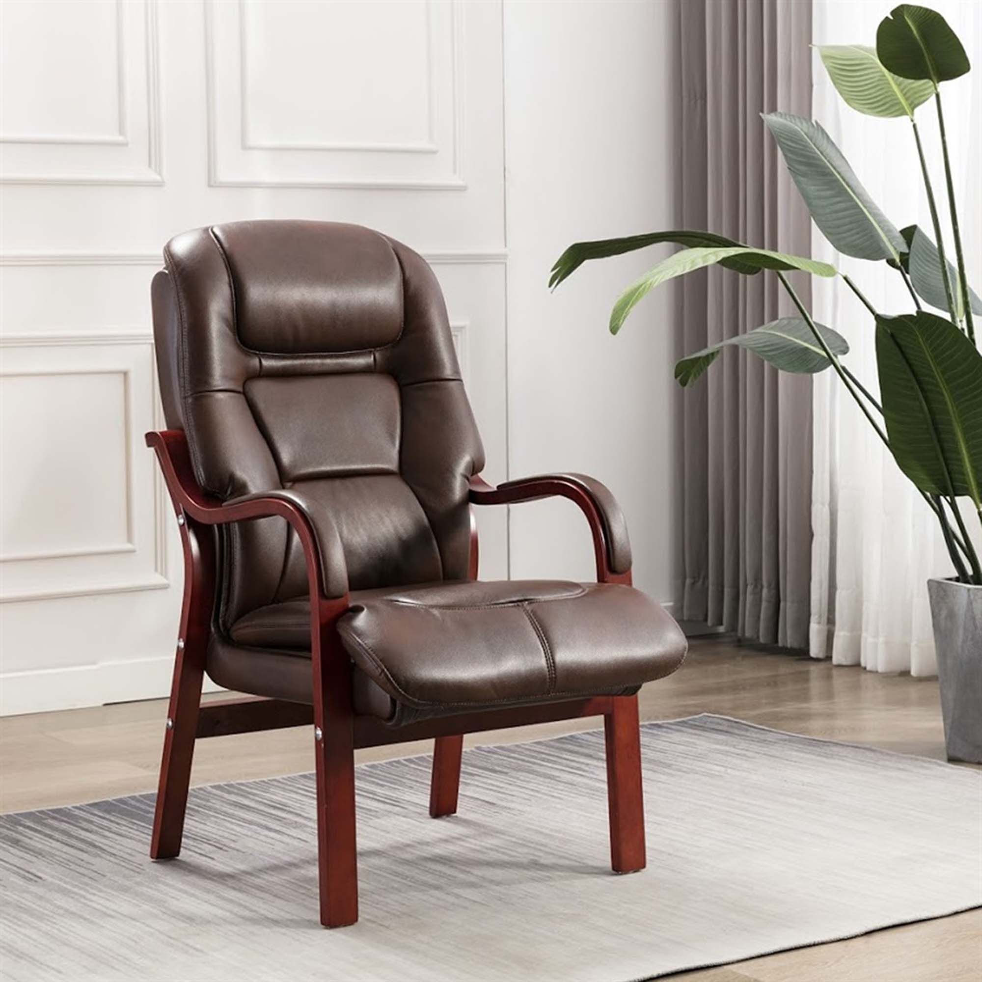 Brogan Orthopaedic Armchair Faux Leather Tan Fireside Chairs Meubles