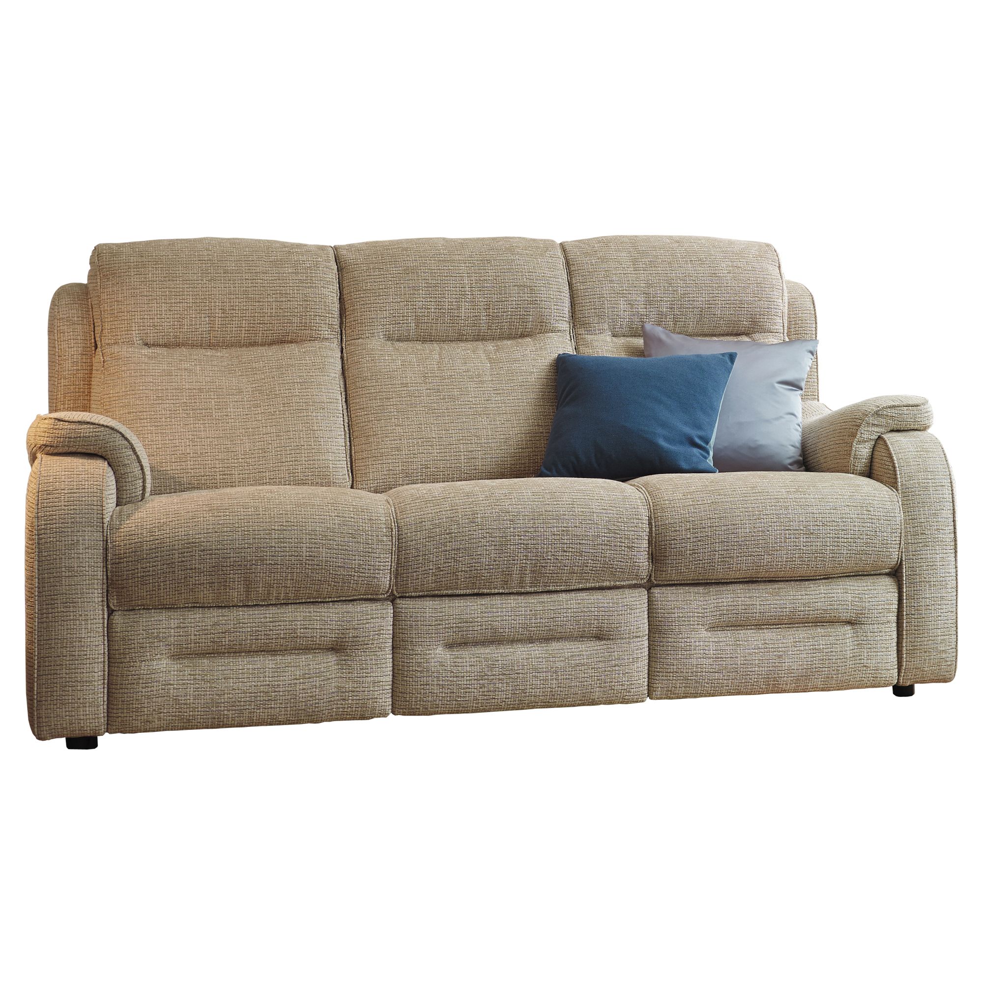 Parker Knoll Boston 3 Seater Manual Reclining Sofa Fabric A 3 & 3.5
