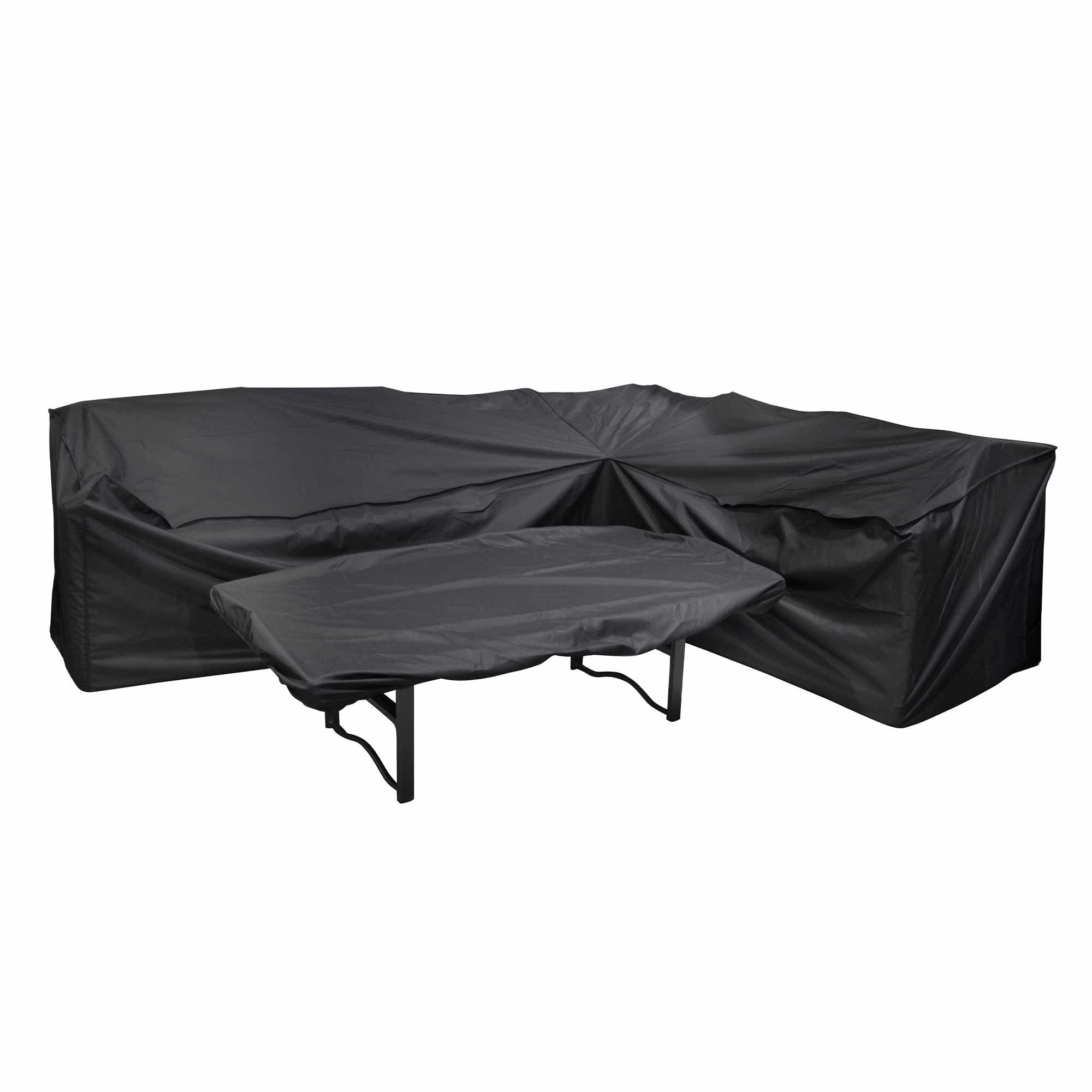 Royalcraft Heavy Duty Outdoor L Shaped Sofa Cover & Rectangular Table