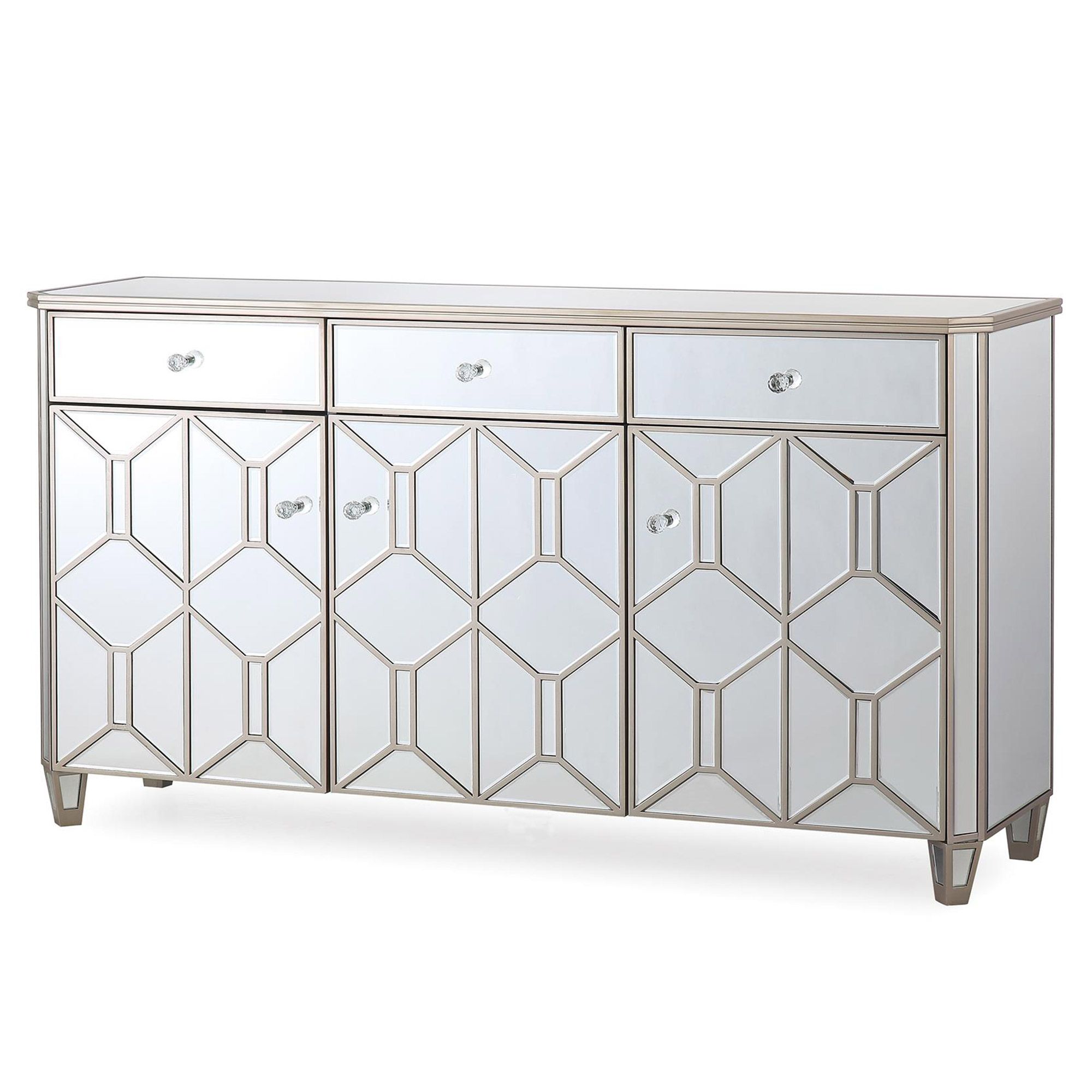 Ashley Wide Sideboard Mirrored Sideboards Meubles