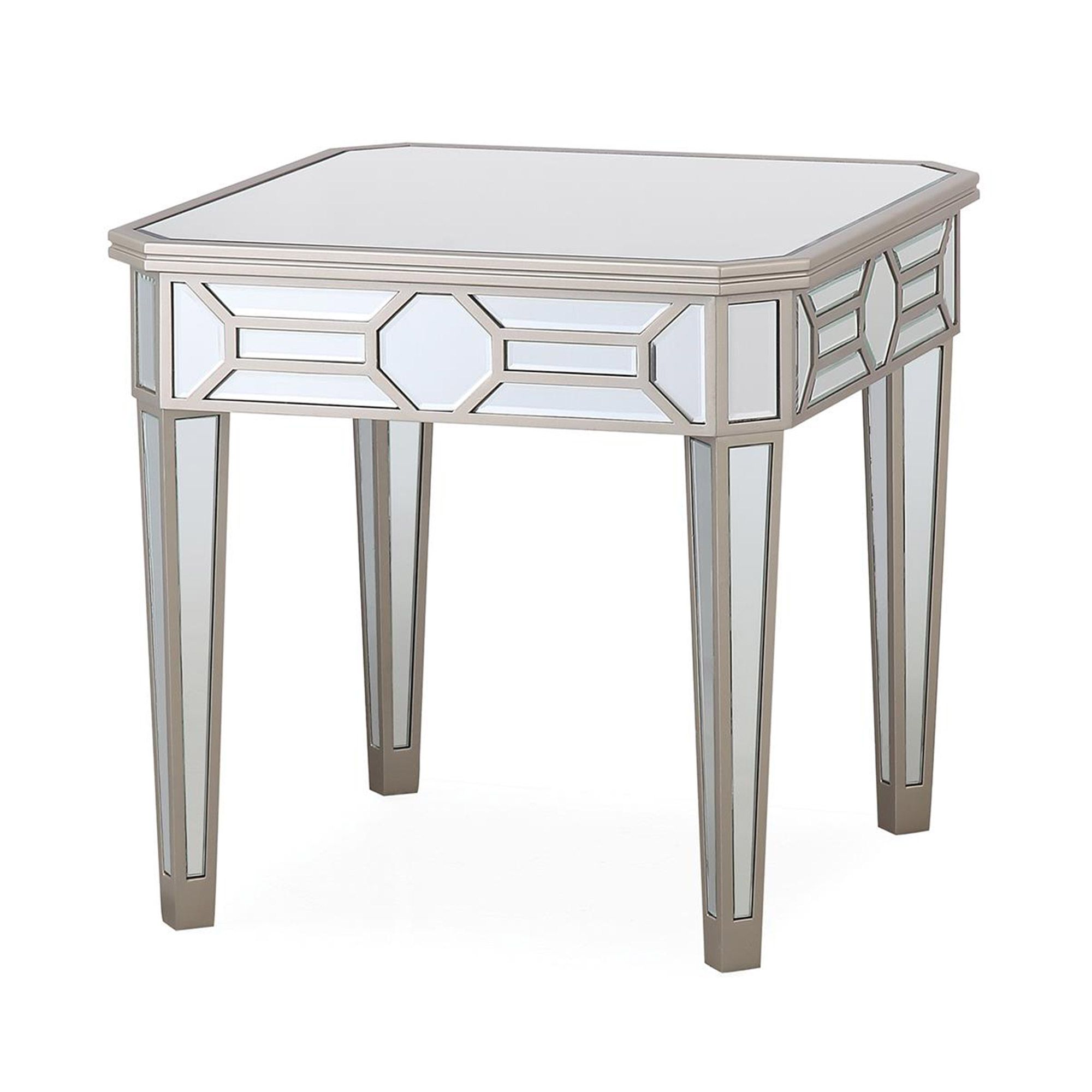 Ashley Side Lamp Table Mirrored In, Mirrored Side Table Ireland