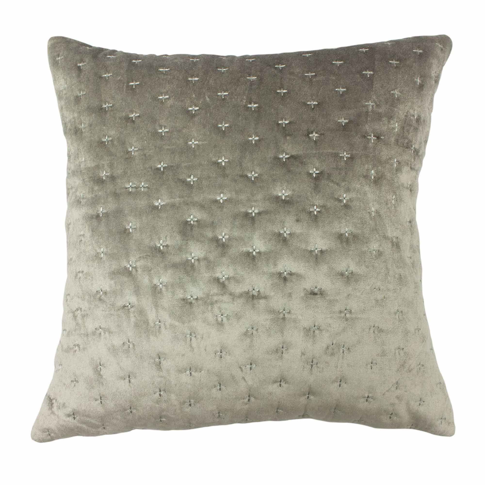 Paoletti Moonlight Cushion 50cm x 50cm Silver Cushions Meubles