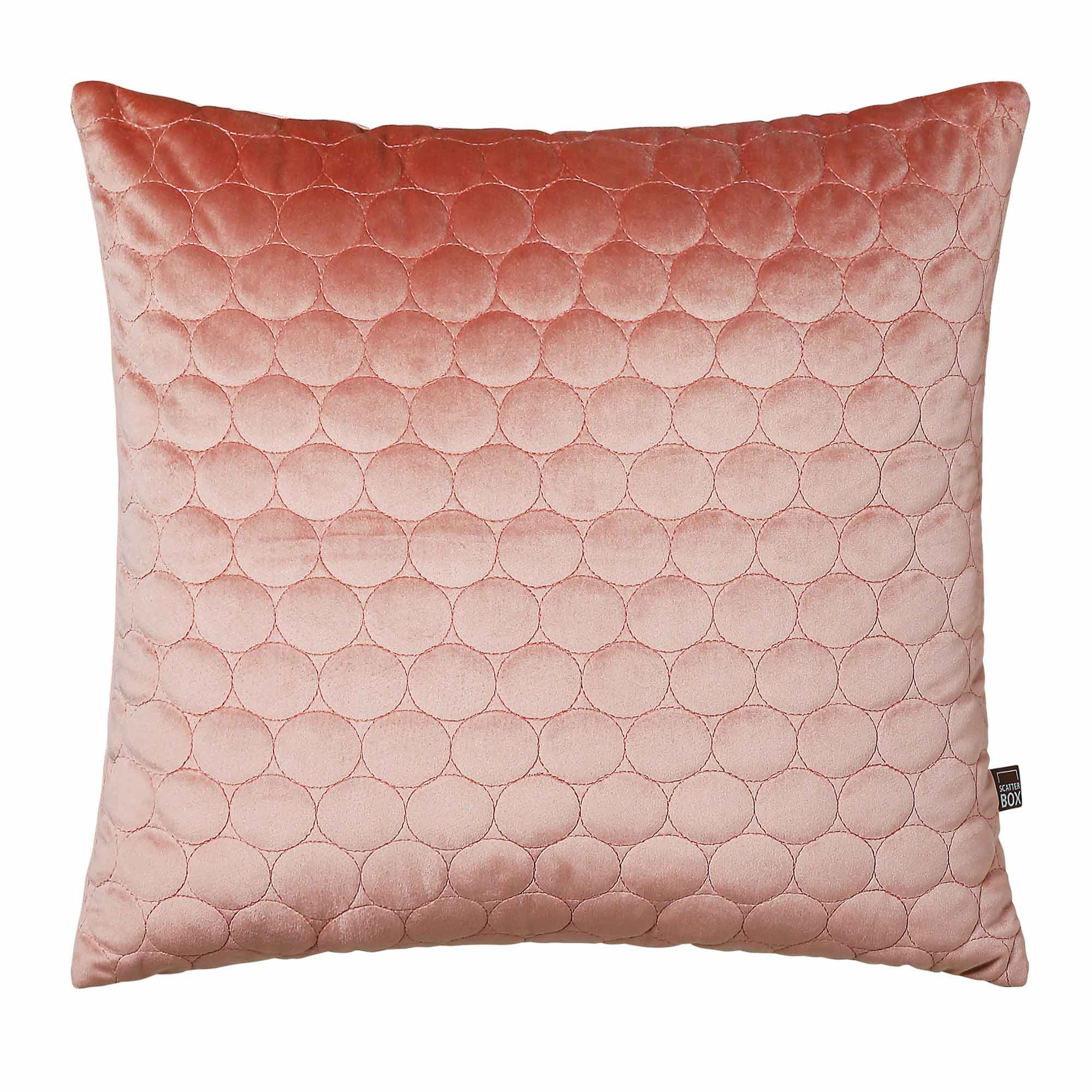 Scatter Box Halo Cushion 45cm x 45cm Blush Pink Cushions Meubles