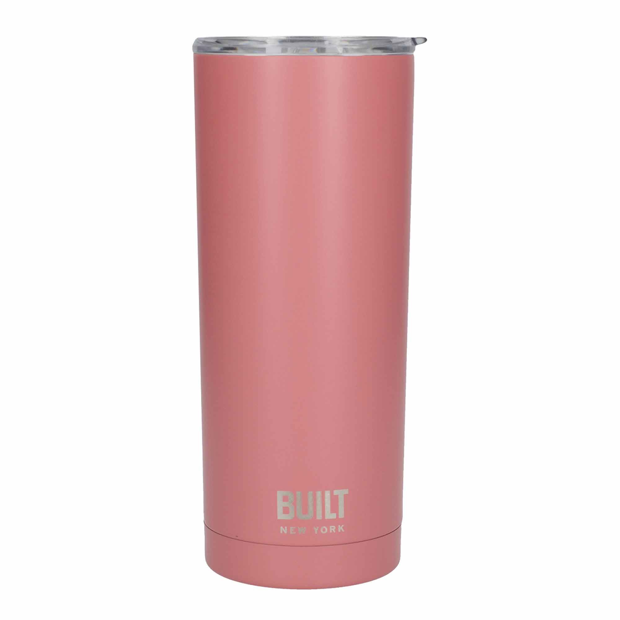 Built 590ml Double Walled Stainless Steel Travel Mug Pink Travel Mugs