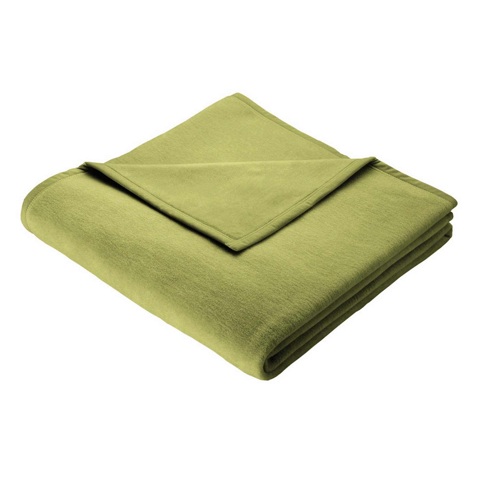 Biederlack Plain Throw 150cm x 200cm Olive Throws Meubles