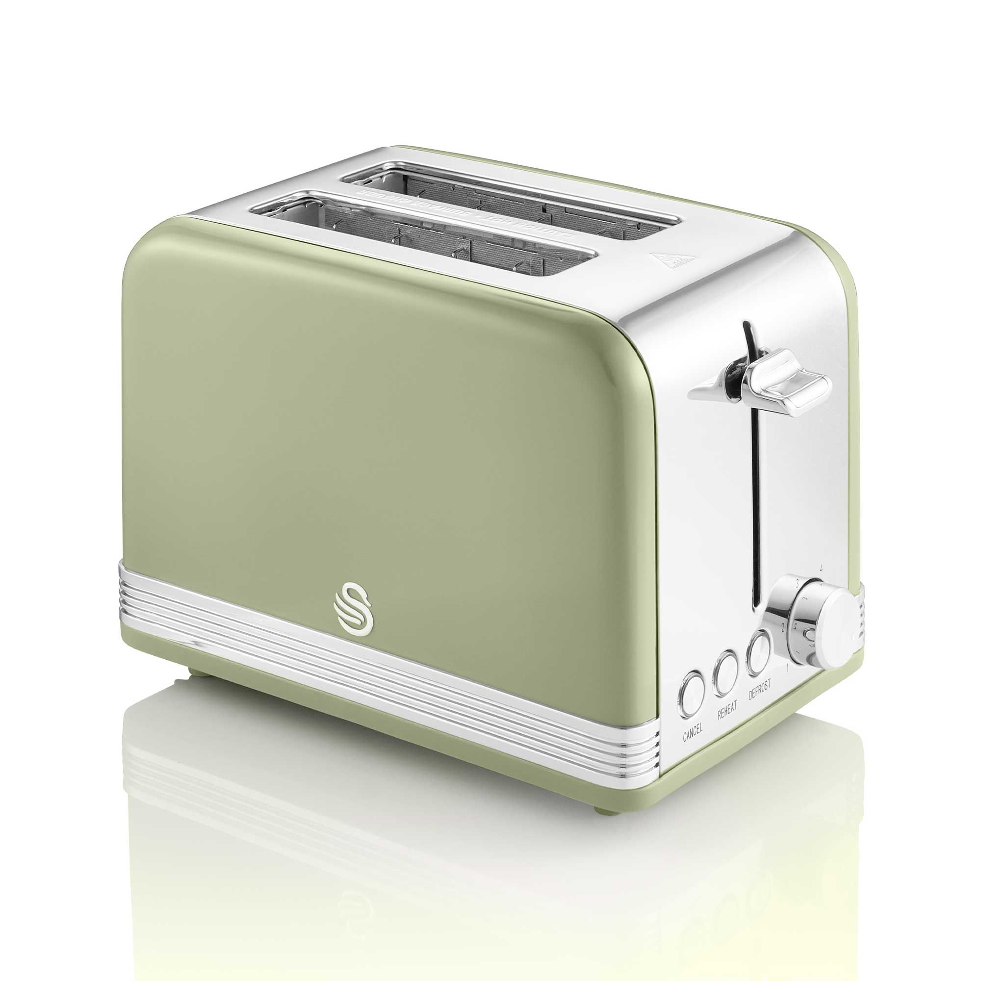 Swan Retro 2 Slice Toaster Black Meubles