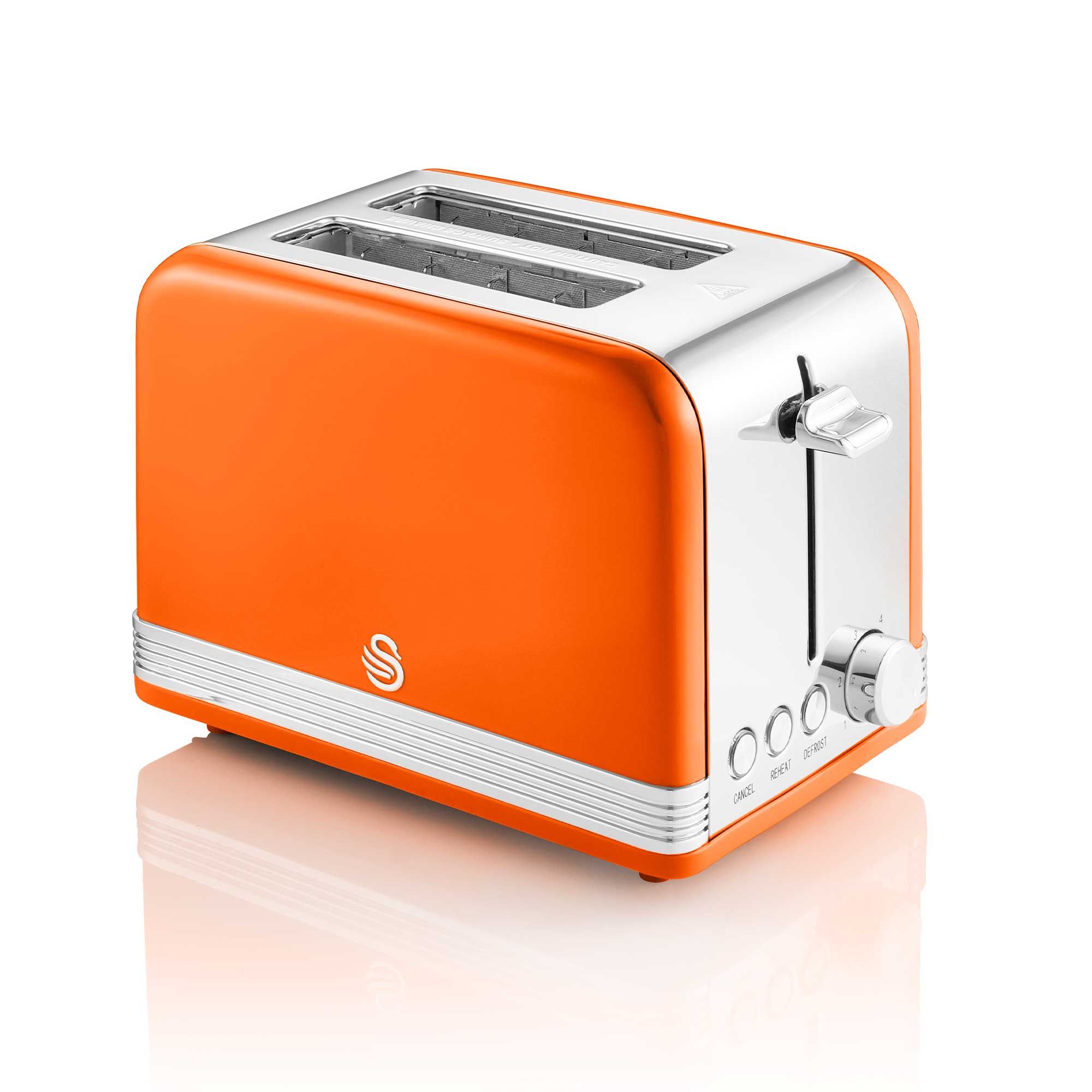 Swan Retro 2 Slice Toaster Black Meubles