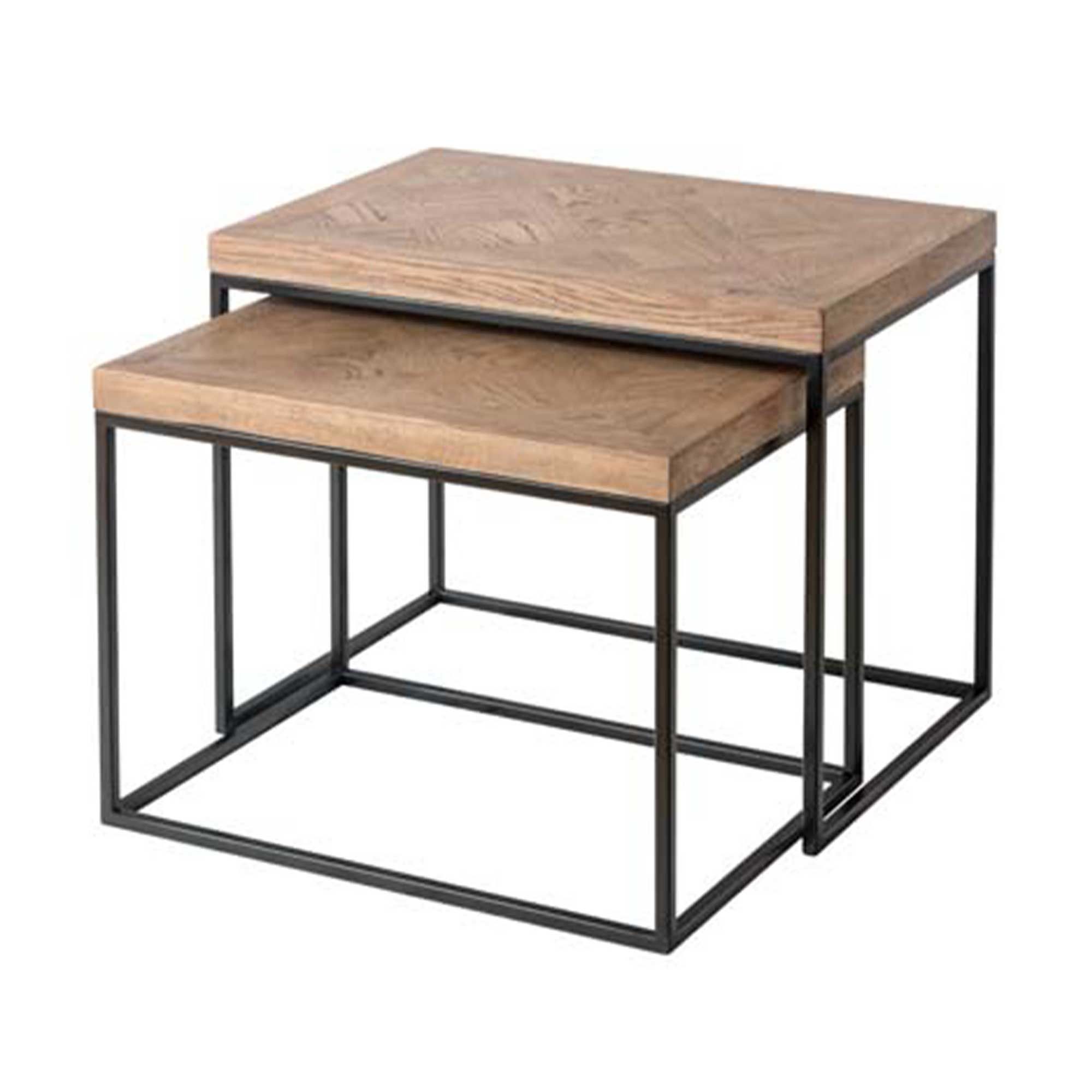 Dale Nest of Tables (2) Grey Oak Meubles