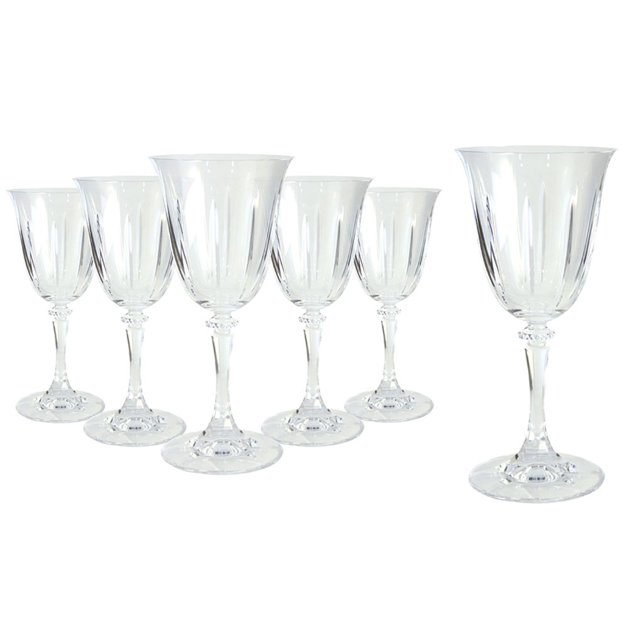 Tipperary Crystal Tranquility Wine Glasses (Set of 6) in Hat Box
