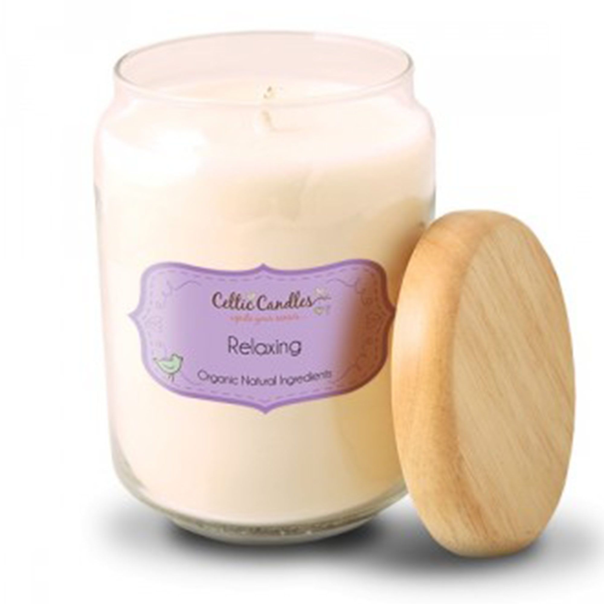 Celtic Candles Classic Relaxing Wood Top Large Pop Jar 13cm Meubles