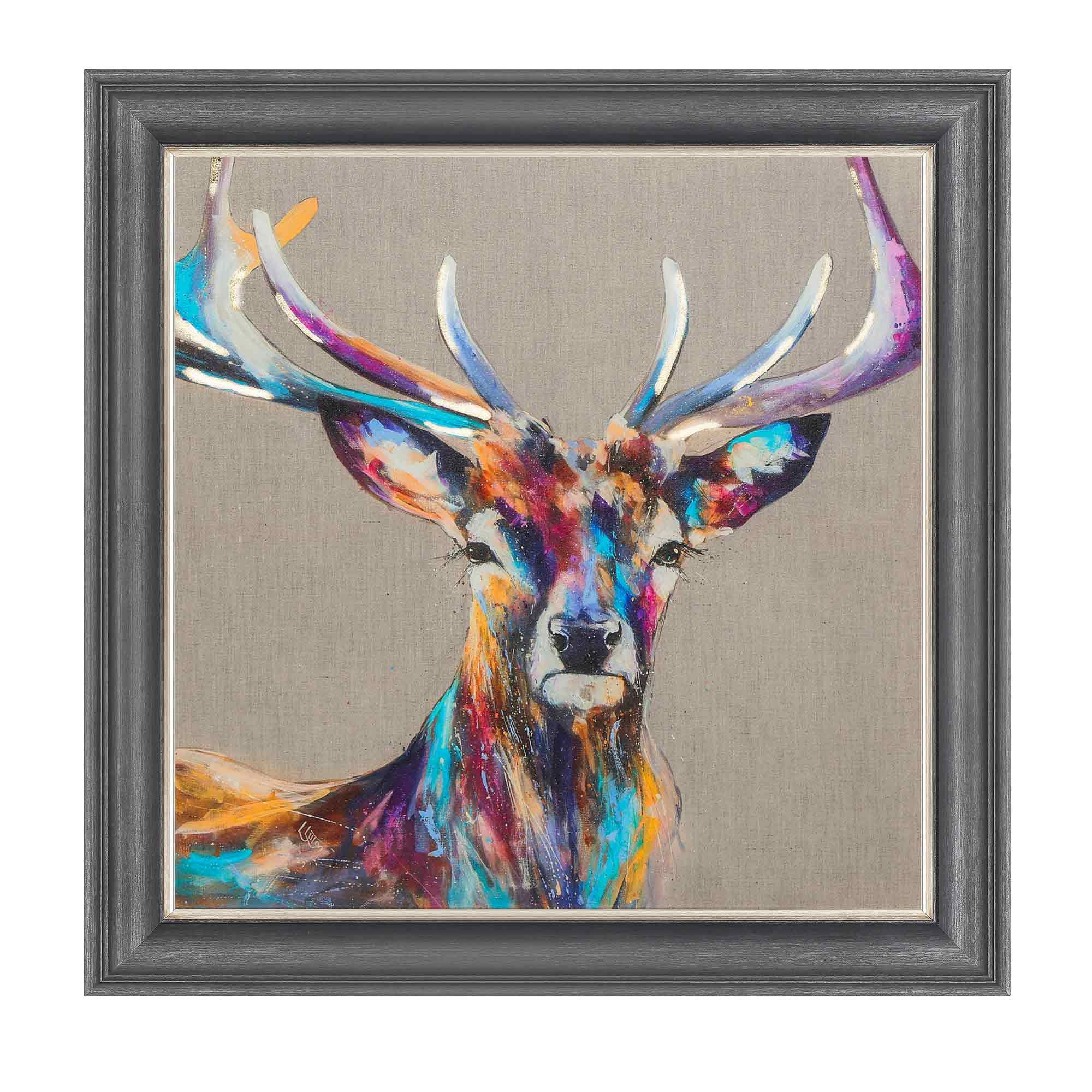 Artko Freedom 116cm x 116cm Picture By Louise Luton Dark Grey Frame