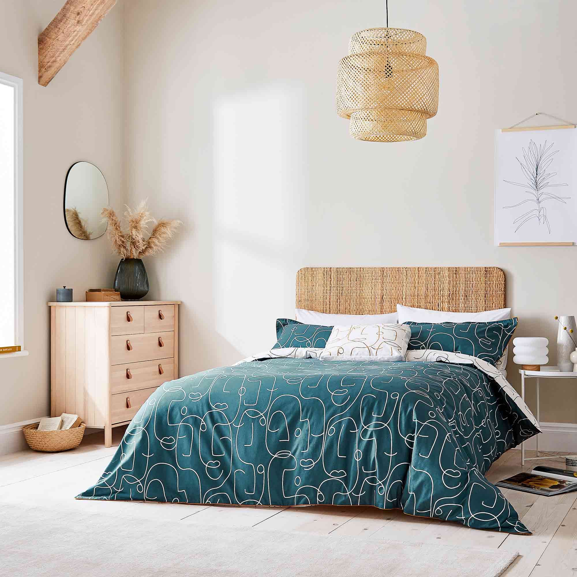 Scion Epsilon Reversible Duvet Cover Teal Duvet Covers Meubles