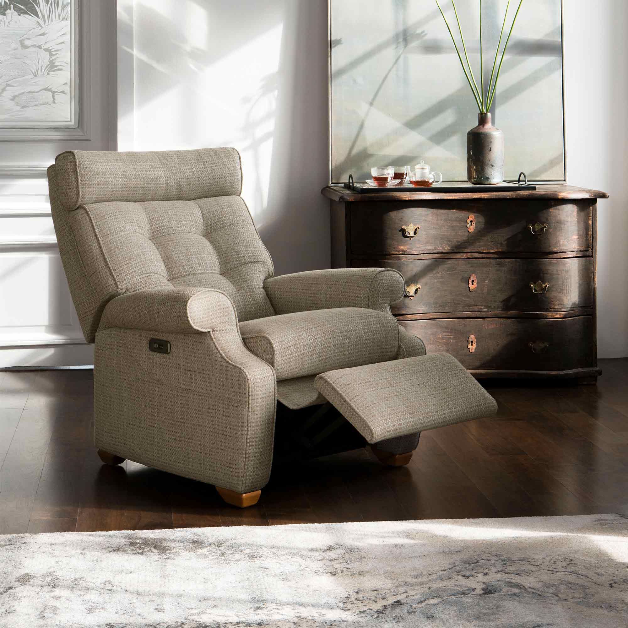 Parker Knoll Norton 150 Electric Reclining Armchair Single Motor Fabric