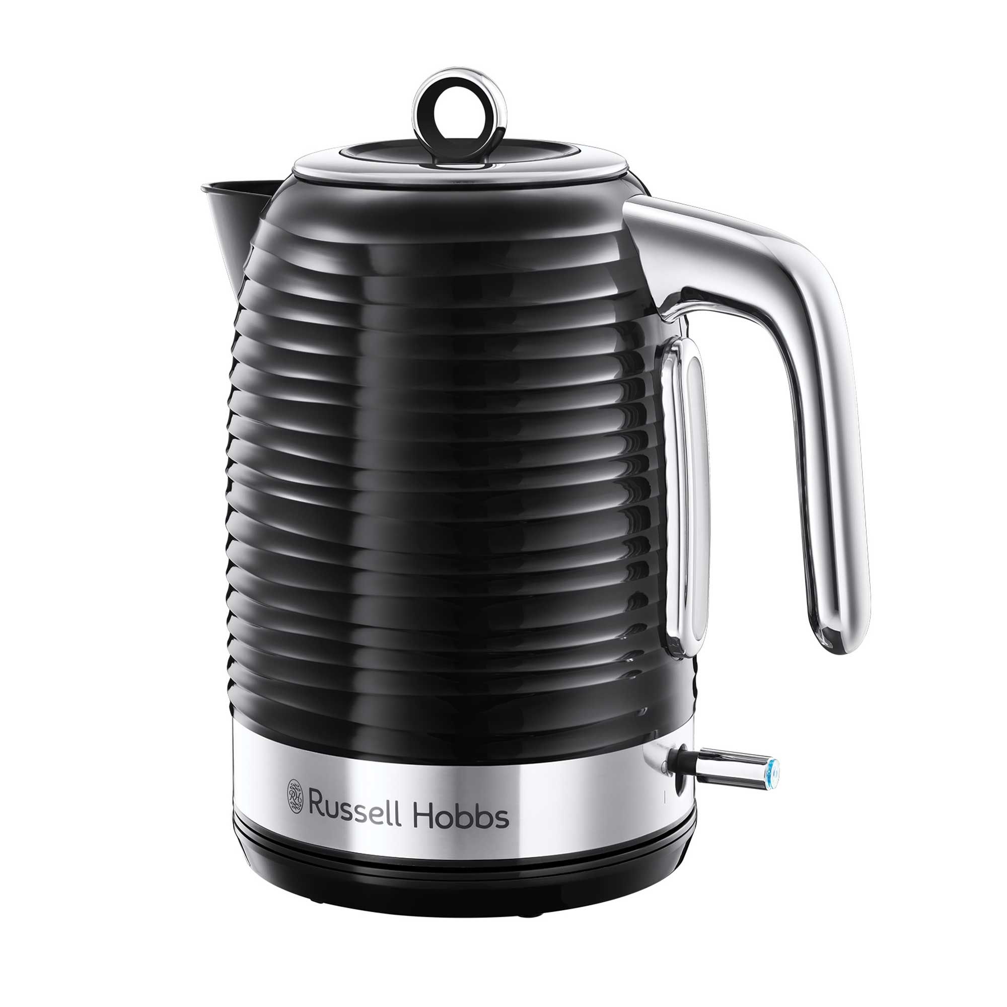 Russell Hobbs Inspire 1.7L Kettle & 2 Slice Toaster Black Kettles Meubles