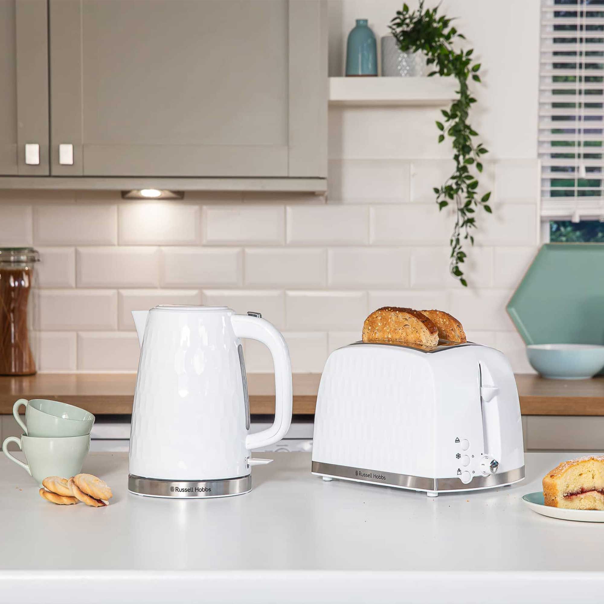Russell Hobbs Collection 1.7L Kettle & 2 Slice Toaster White
