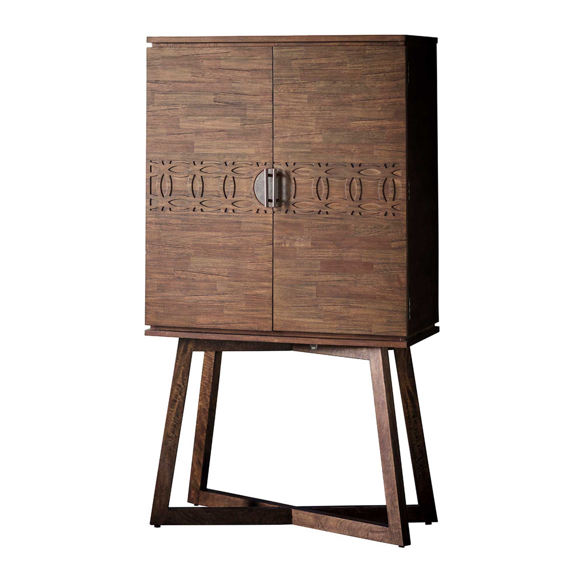 Jaipur 2 Door Drinks Dark Brown Display Meubles
