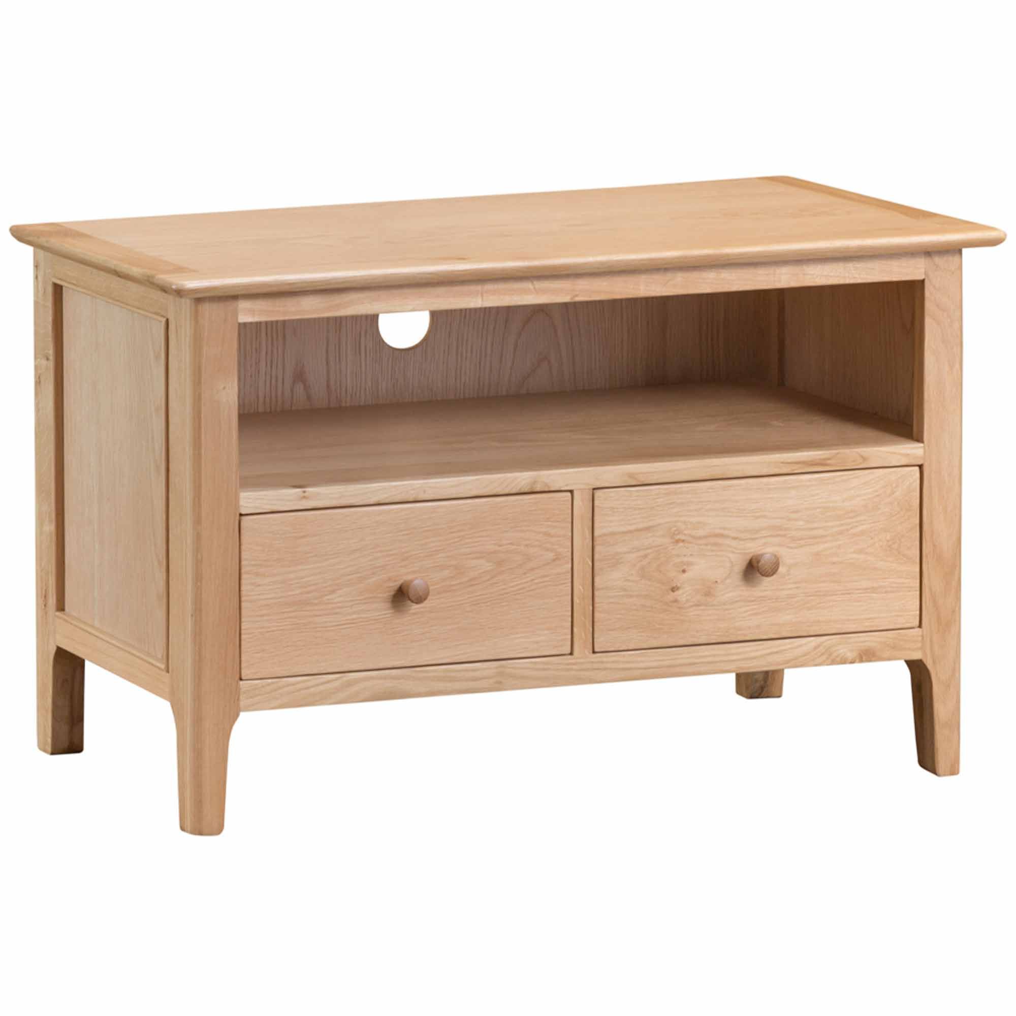 Alford 2 Drawer Standard TV/Entertainment Unit Light Oak TV