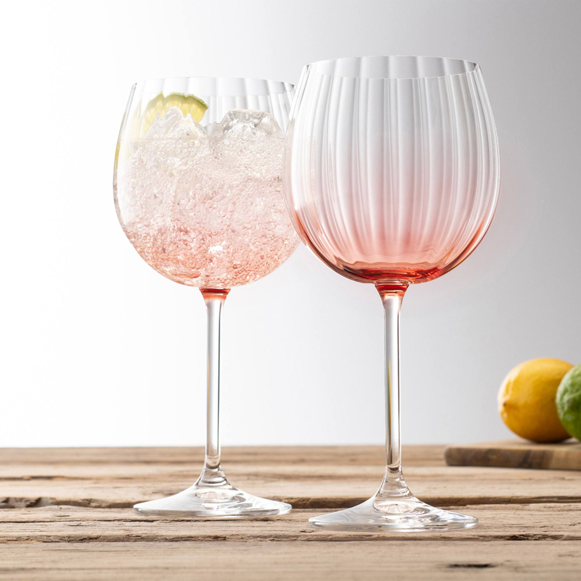 Galway Crystal Erne Gin & Tonic Glass Blush (Set Of 2) Glasses