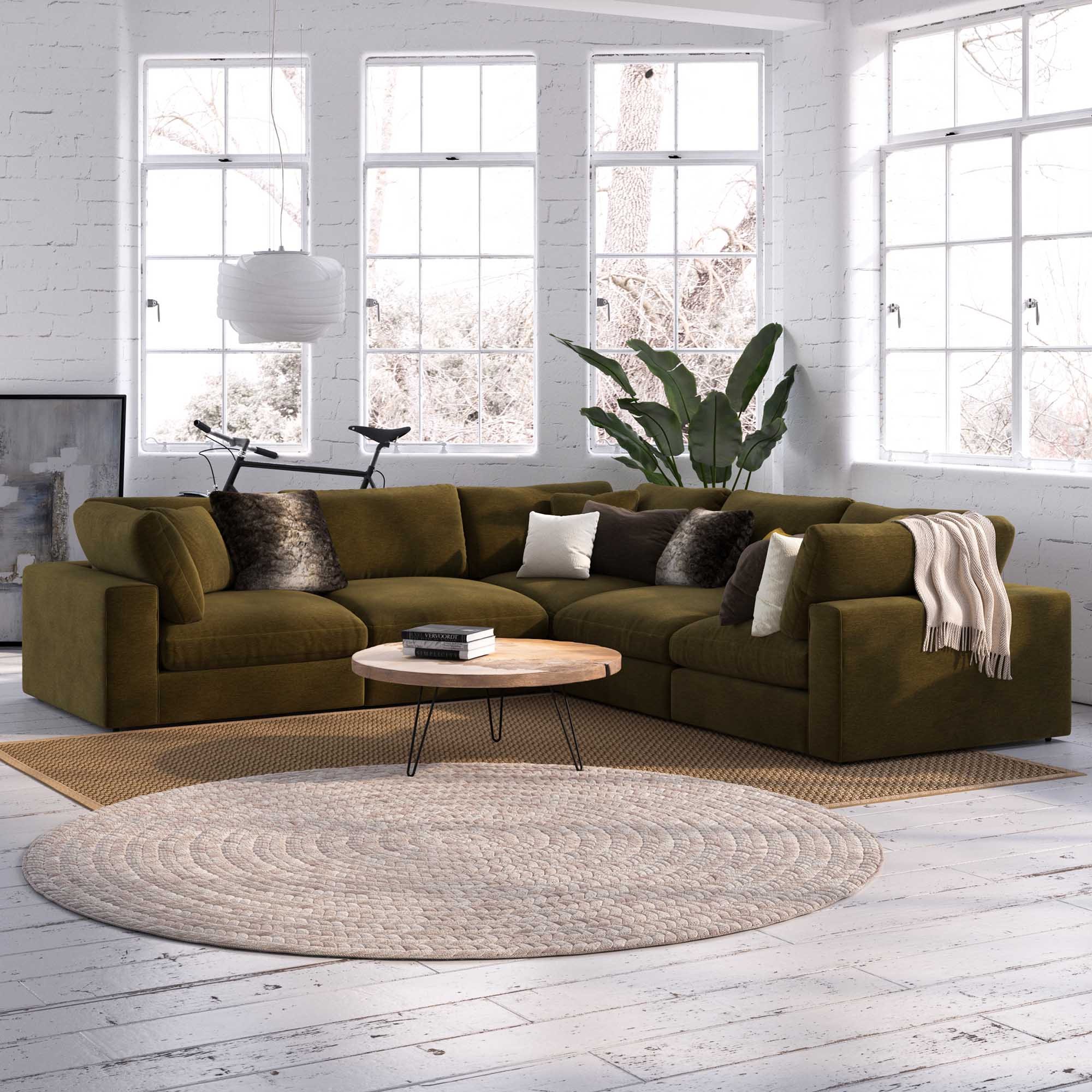 Fraser Modular Armless 1.5 Seater Sofa Fabric B Meubles