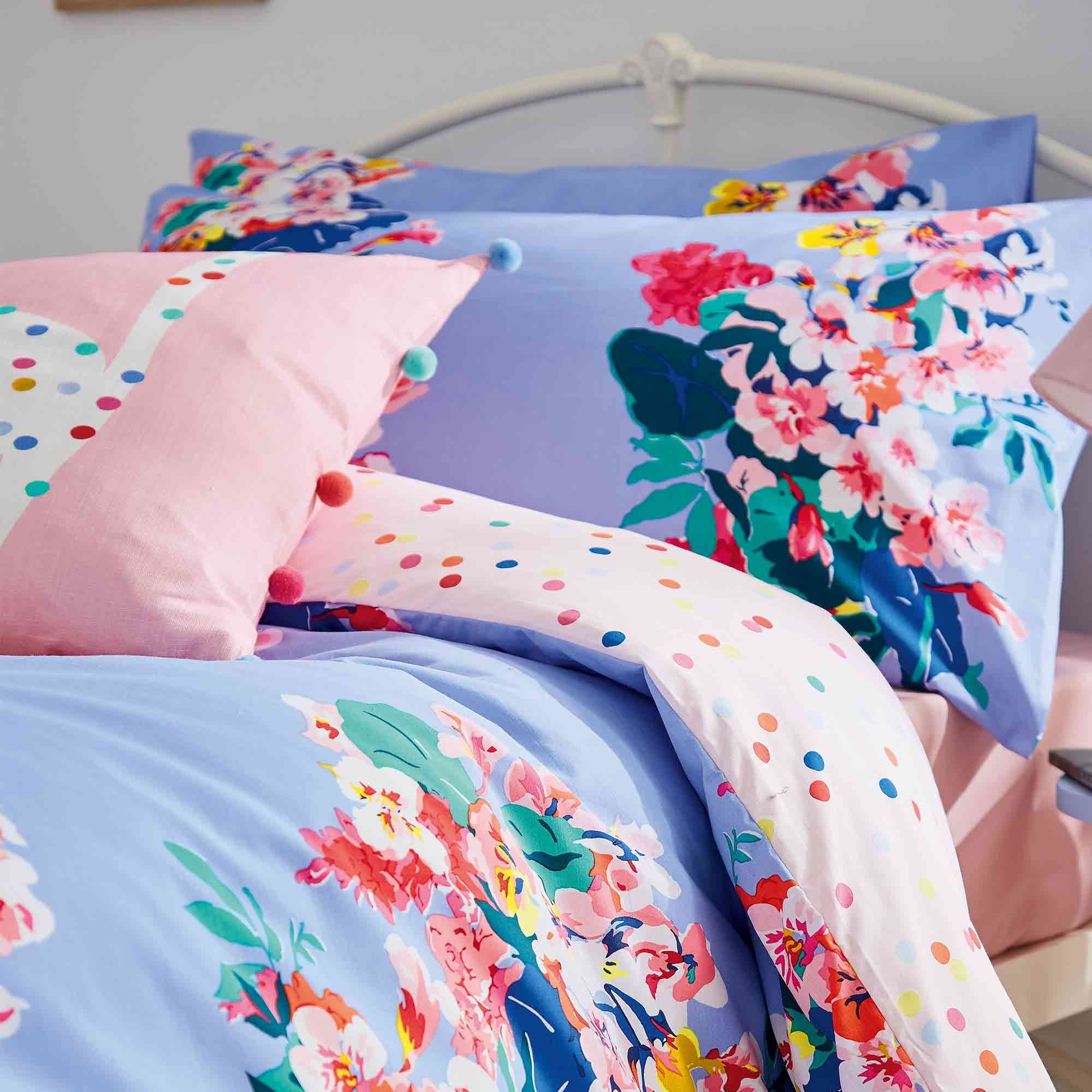 Joules Bakewell Floral Reversible Double Duvet Cover Set MultiColoure