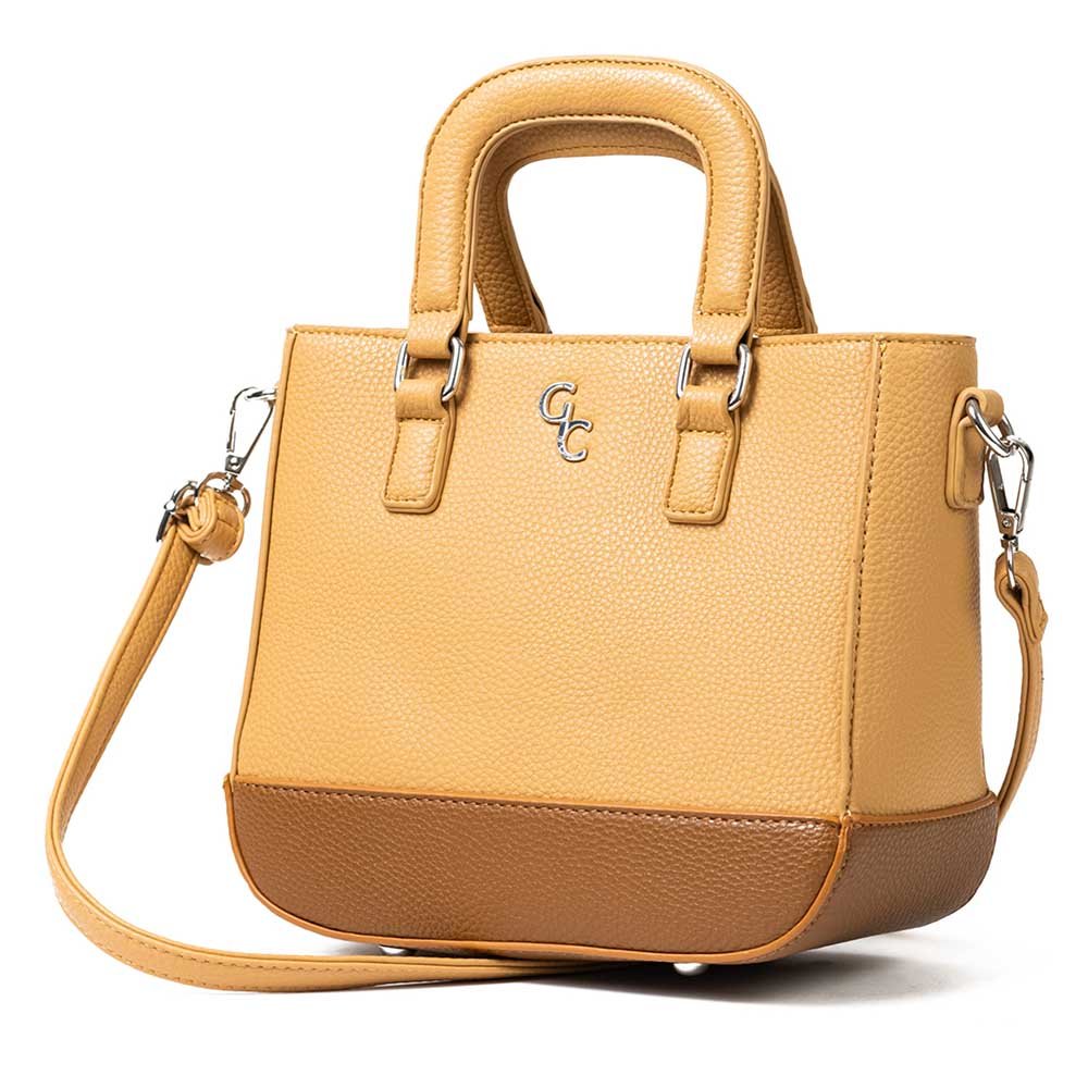 Galway Crystal Two Tone Tan & Brown Shoulder Bag Meubles