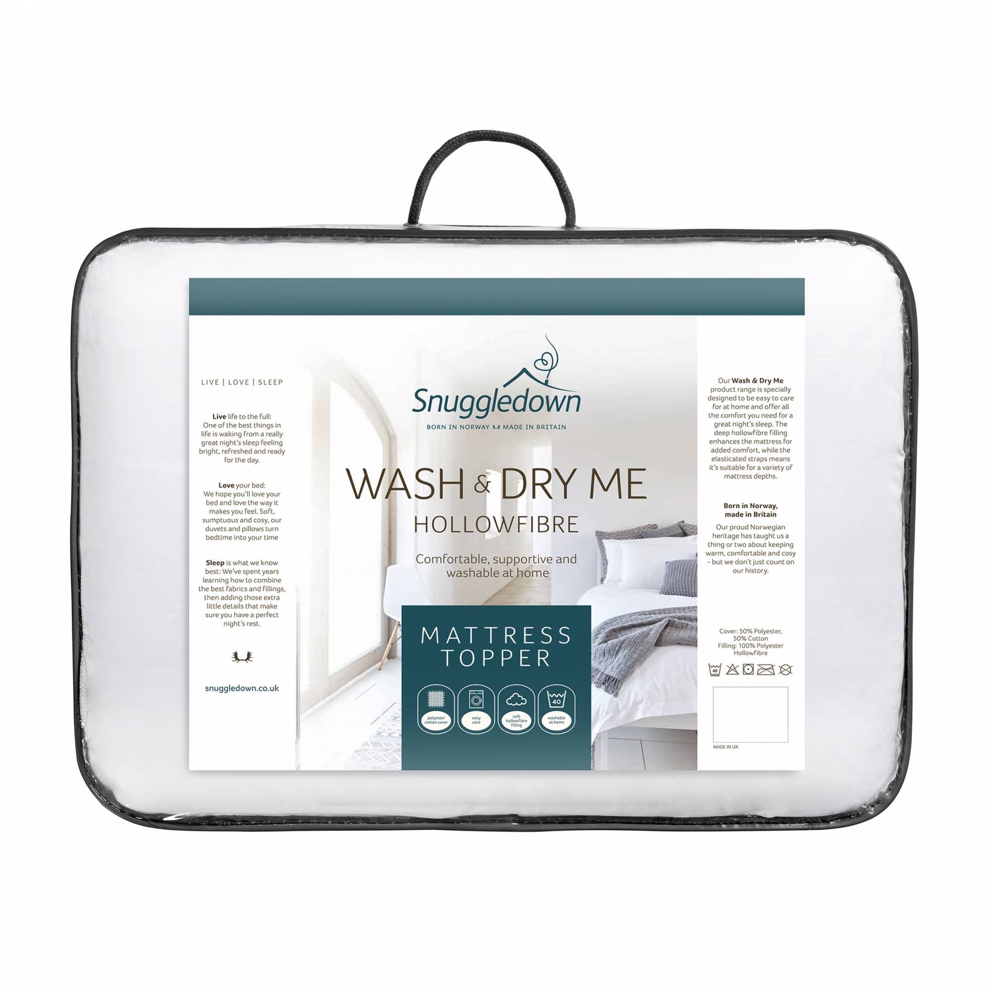 Snuggledown Wash & Dry Me King Mattress Topper Mattress Toppers Meubles