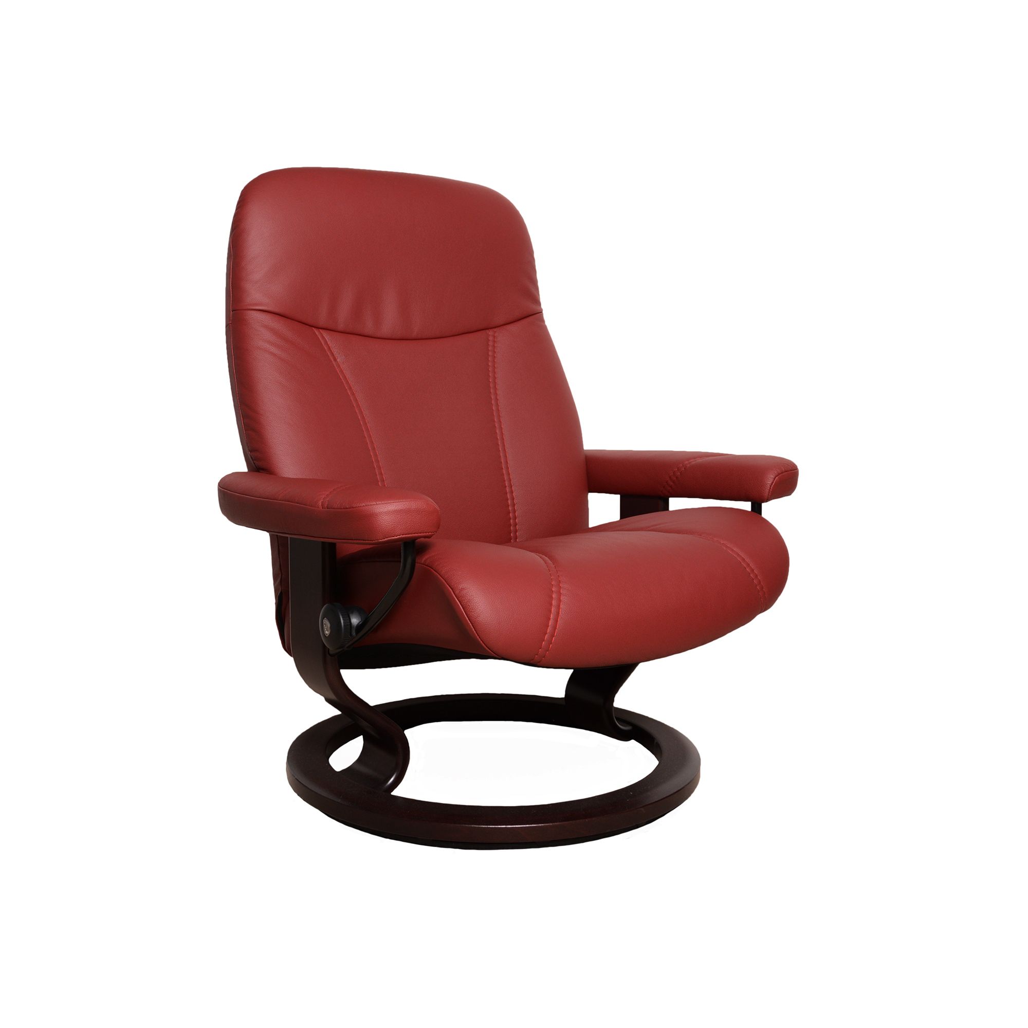 Stressless Consul Medium Chair With Classic Base Noblesse Leather