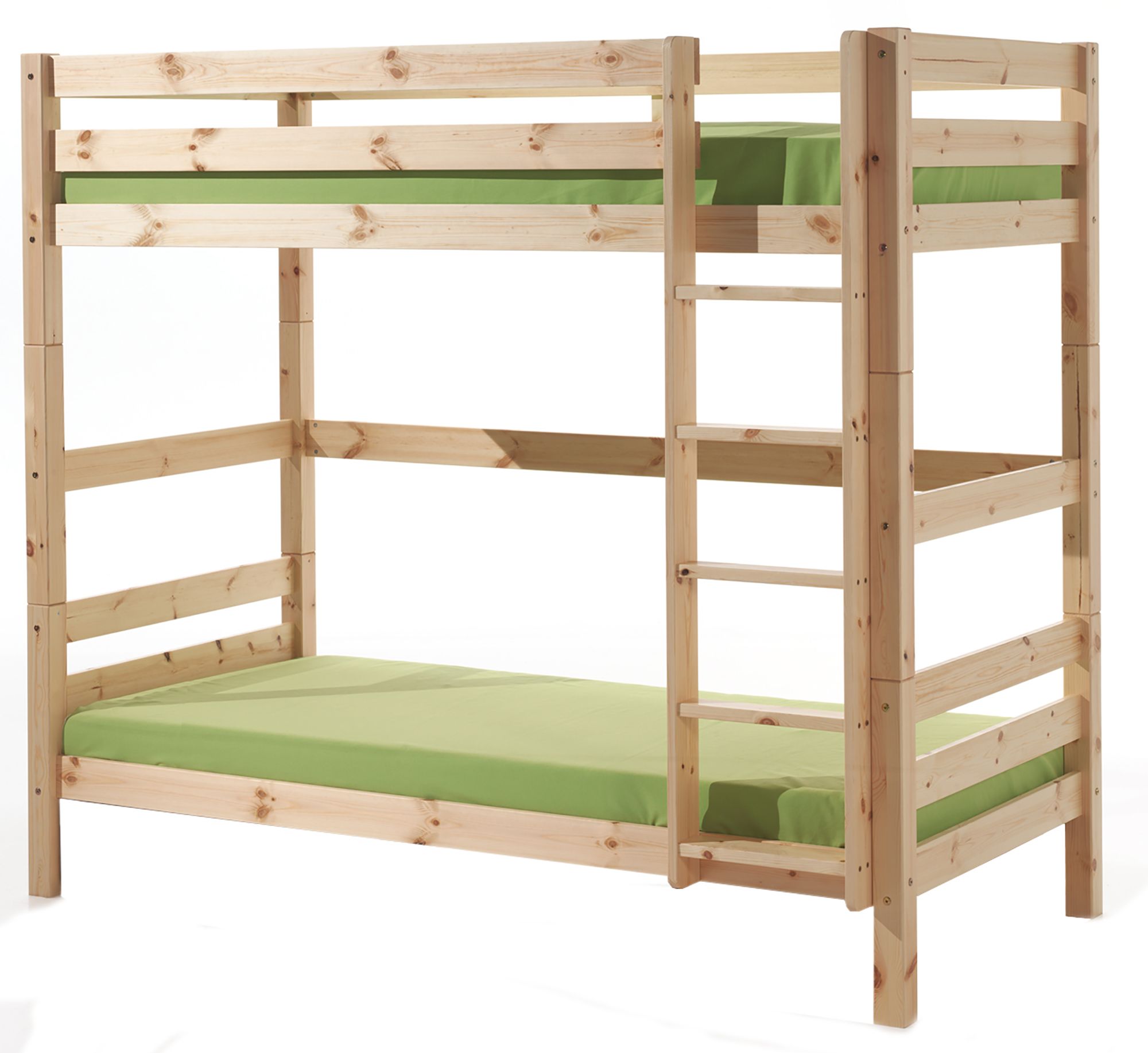 Vipack Pino Extra Tall Bunk Bed Natural, Tall Bunk Beds
