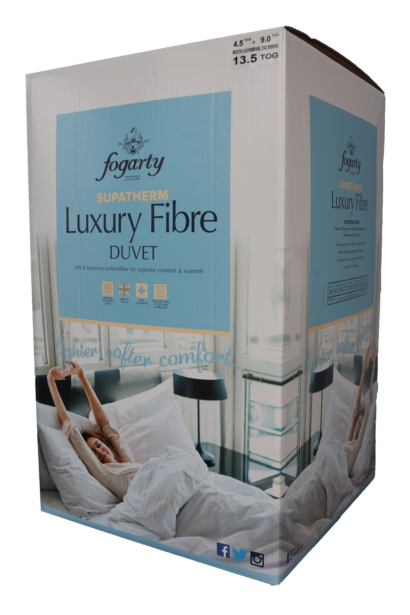 Fogarty Supatherm Luxury Fibre Super King Duvet 13.5 Tog Duvets Meubles