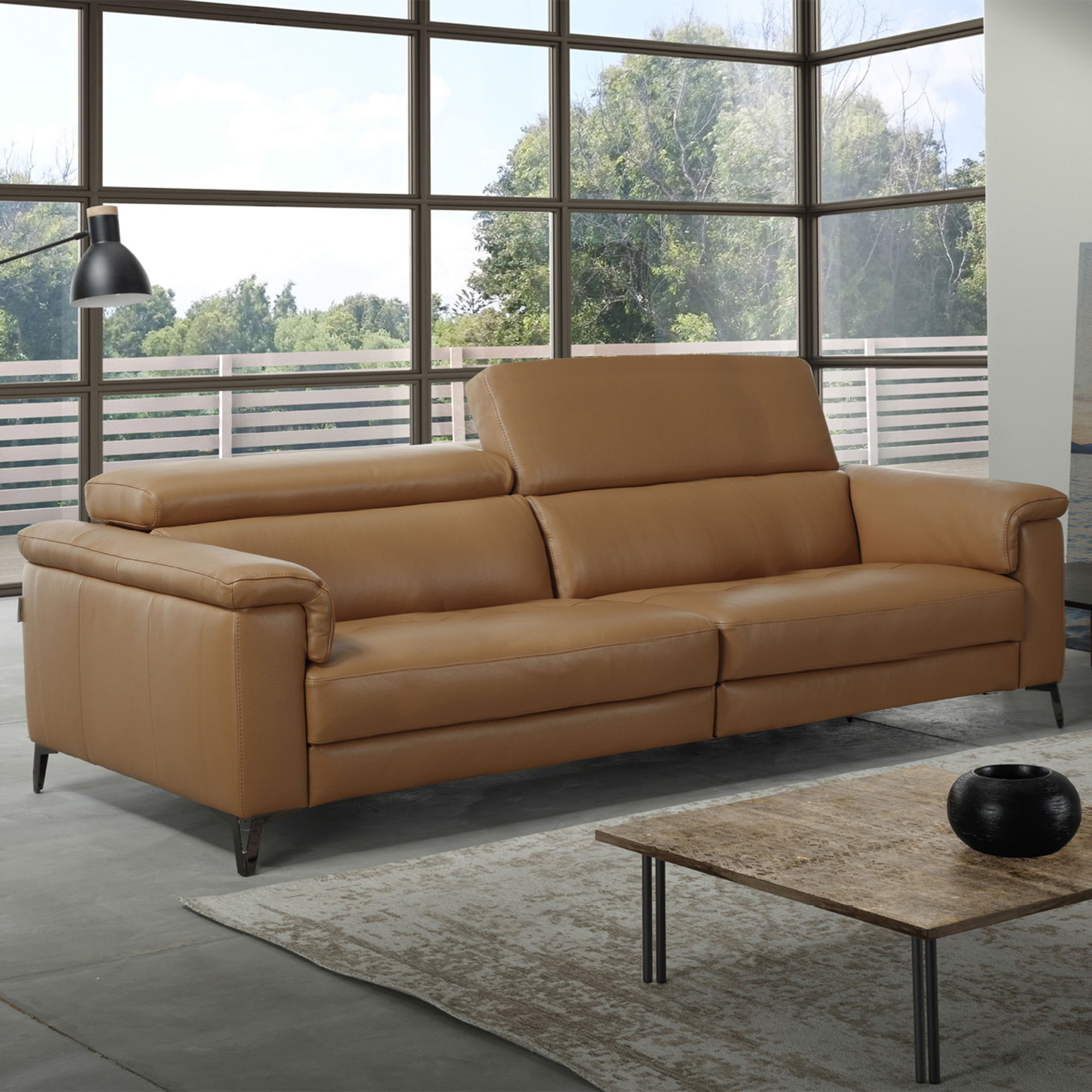 Egoitaliano Jazz Electric Reclining 3 Seater Sofa Microfibre Fabric
