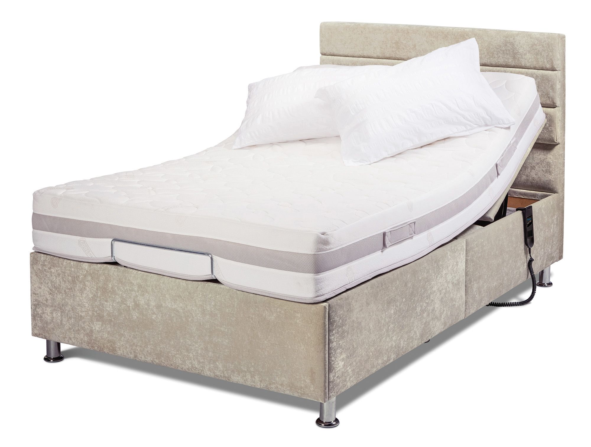 Sherborne Hampton Small Double (120cm) Adjustable Bed & Deluxe Mattress