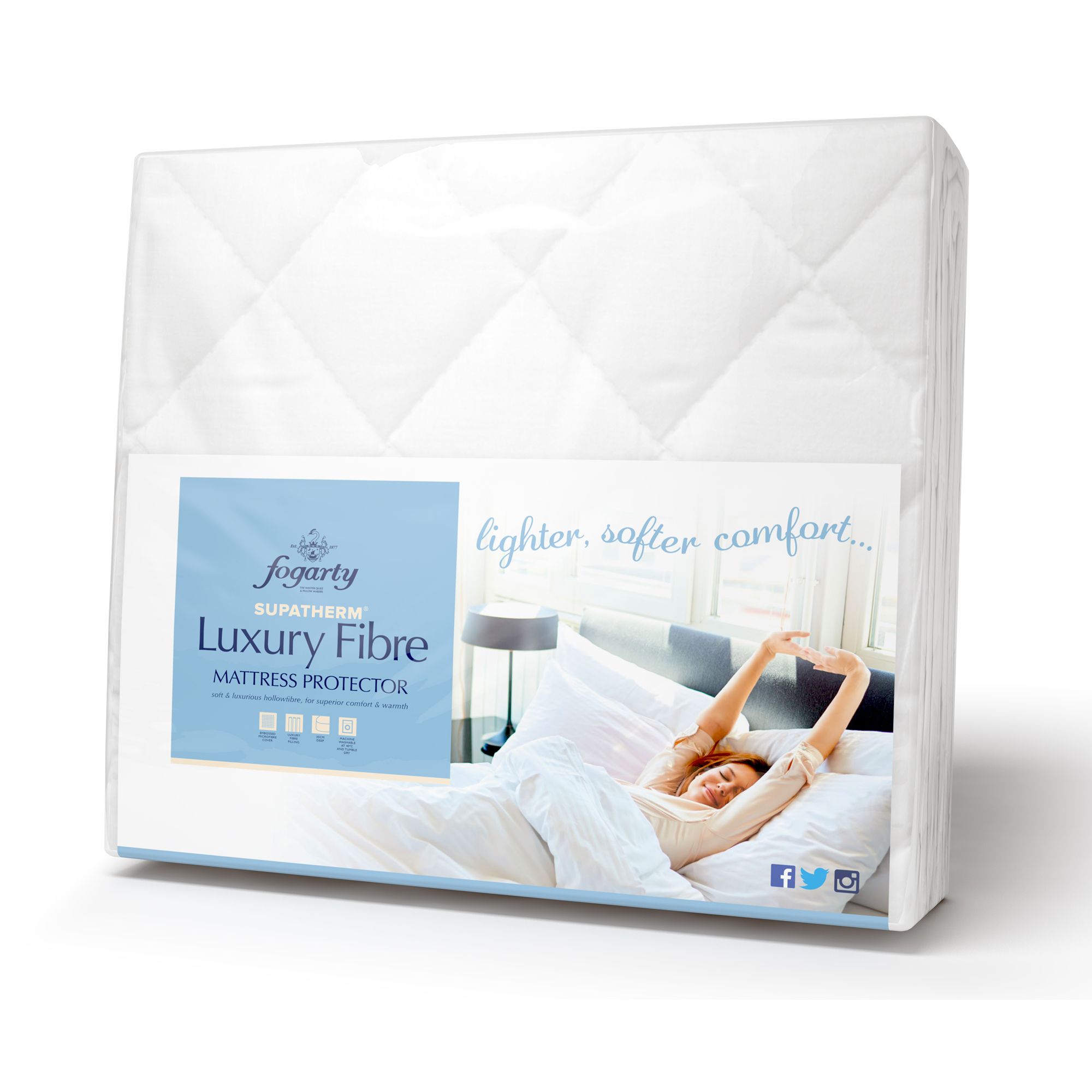 Fogarty Luxury Fibre Microfibre Super King Mattress Protector