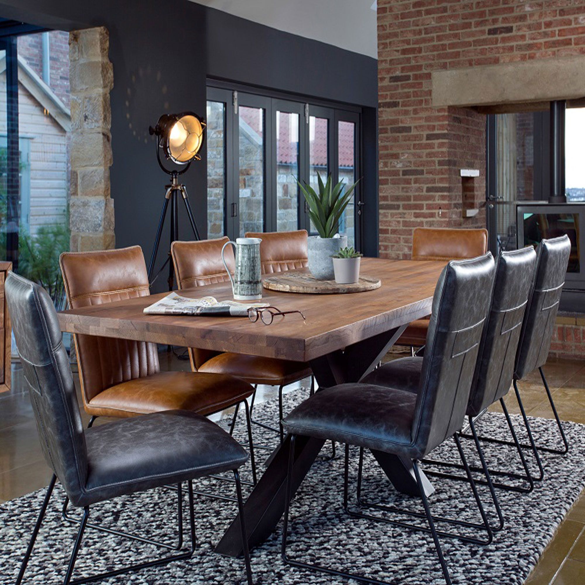 Neo 10 Person Dining Table With Starburst Leg Dining Tables Meubles
